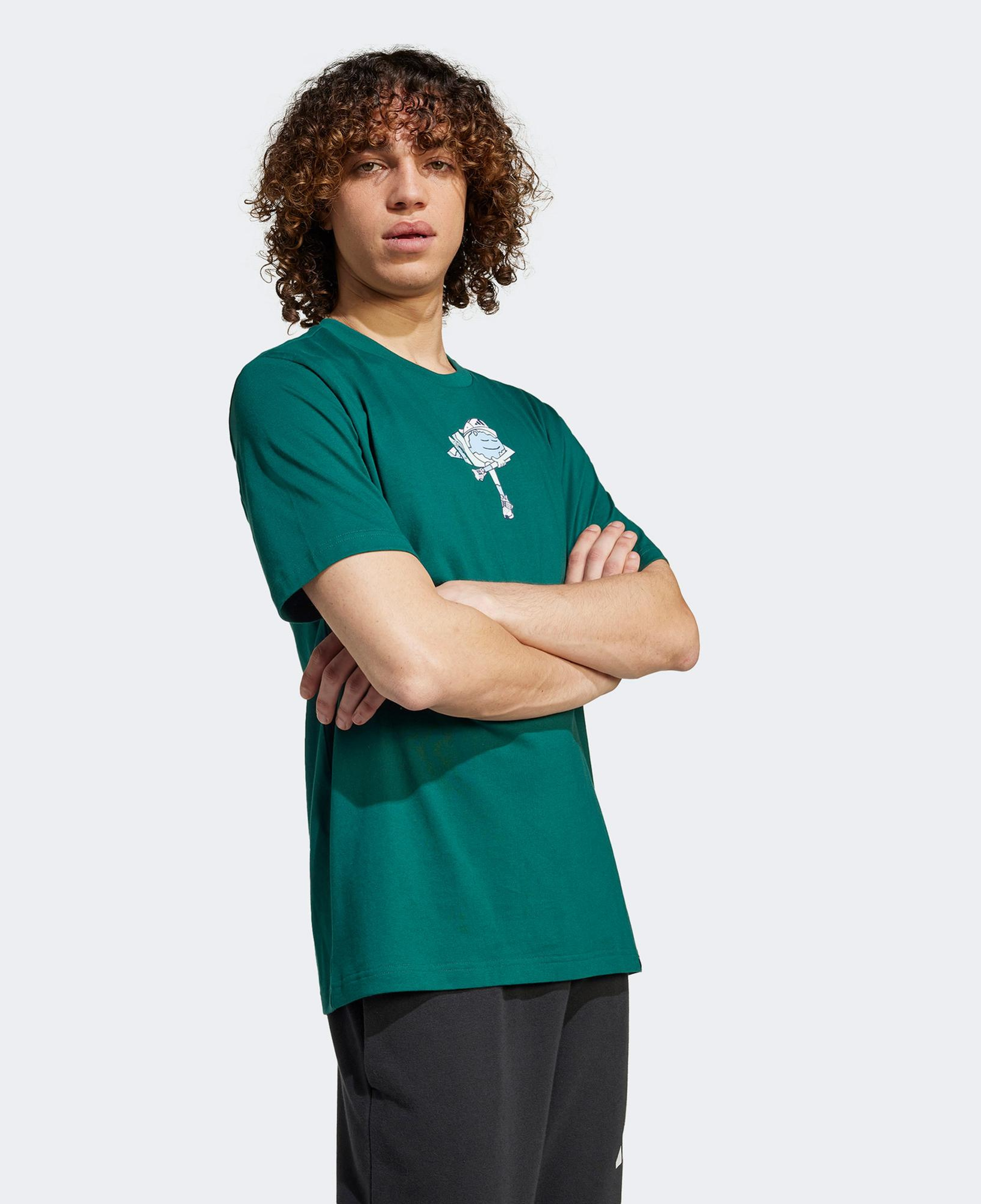 adidas Earth Day Graphic Erkek Yeşil T-Shirt