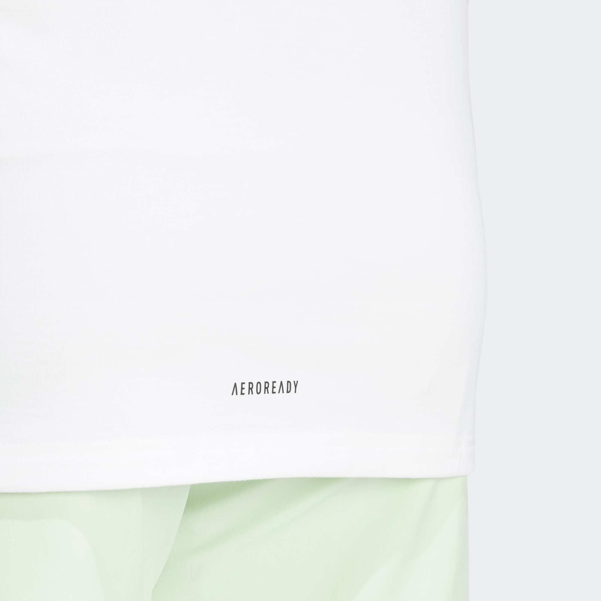 adidas Designed for Training Workout Erkek Beyaz T-Shirt