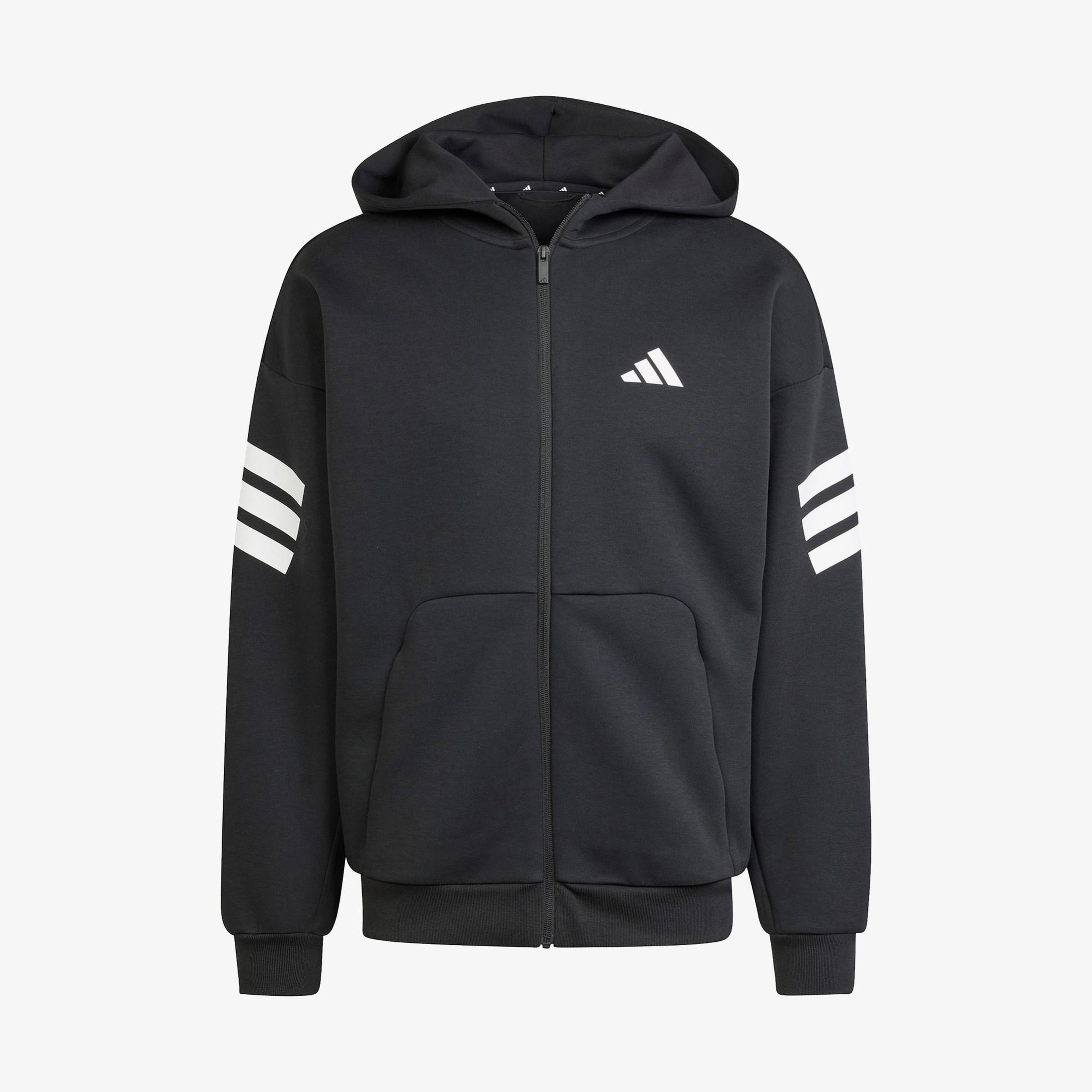 adidas Future Icon 3-Stripes Erkek Siyah Eşofman Üstü