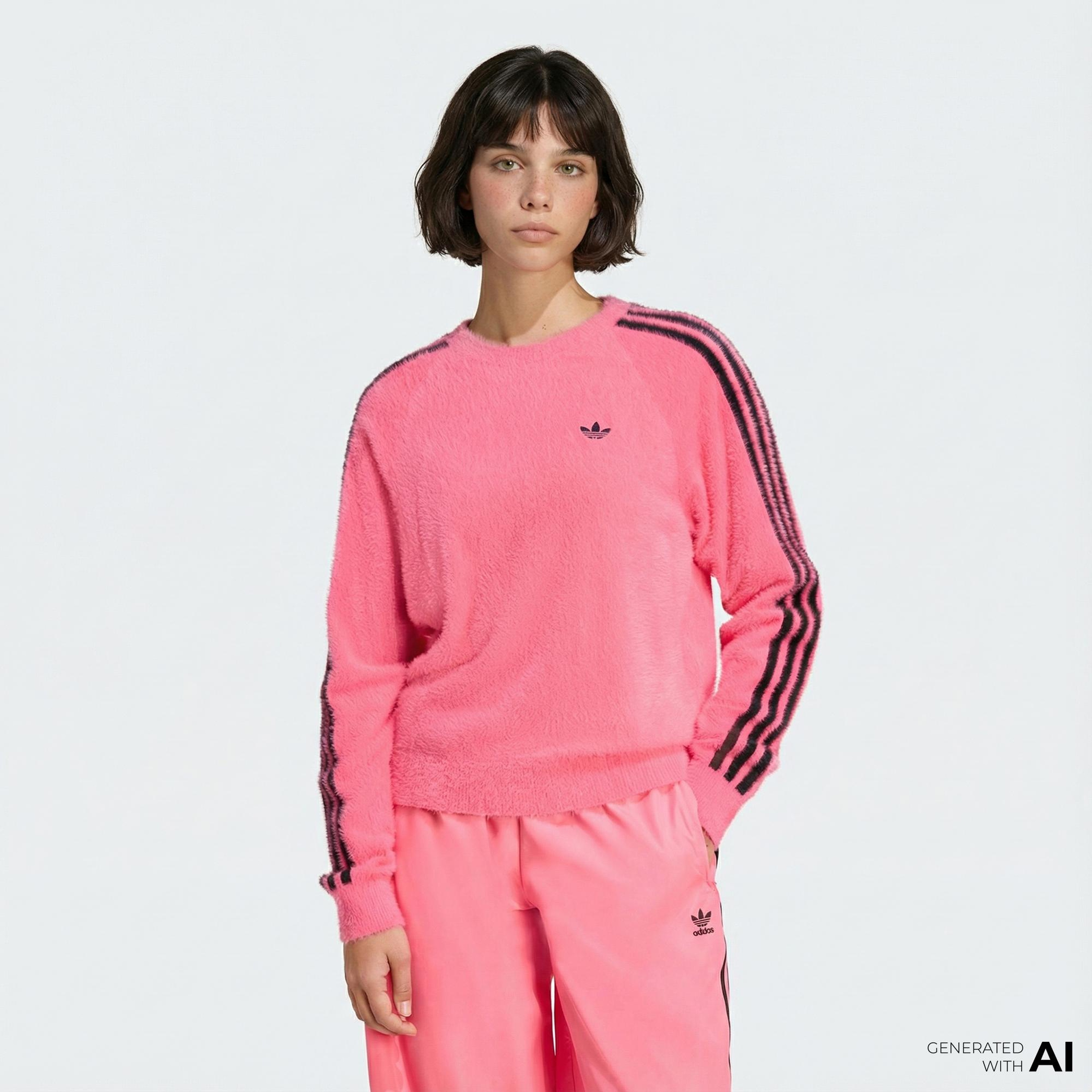 adidas Holiday Kadın Pembe Sweatshirt