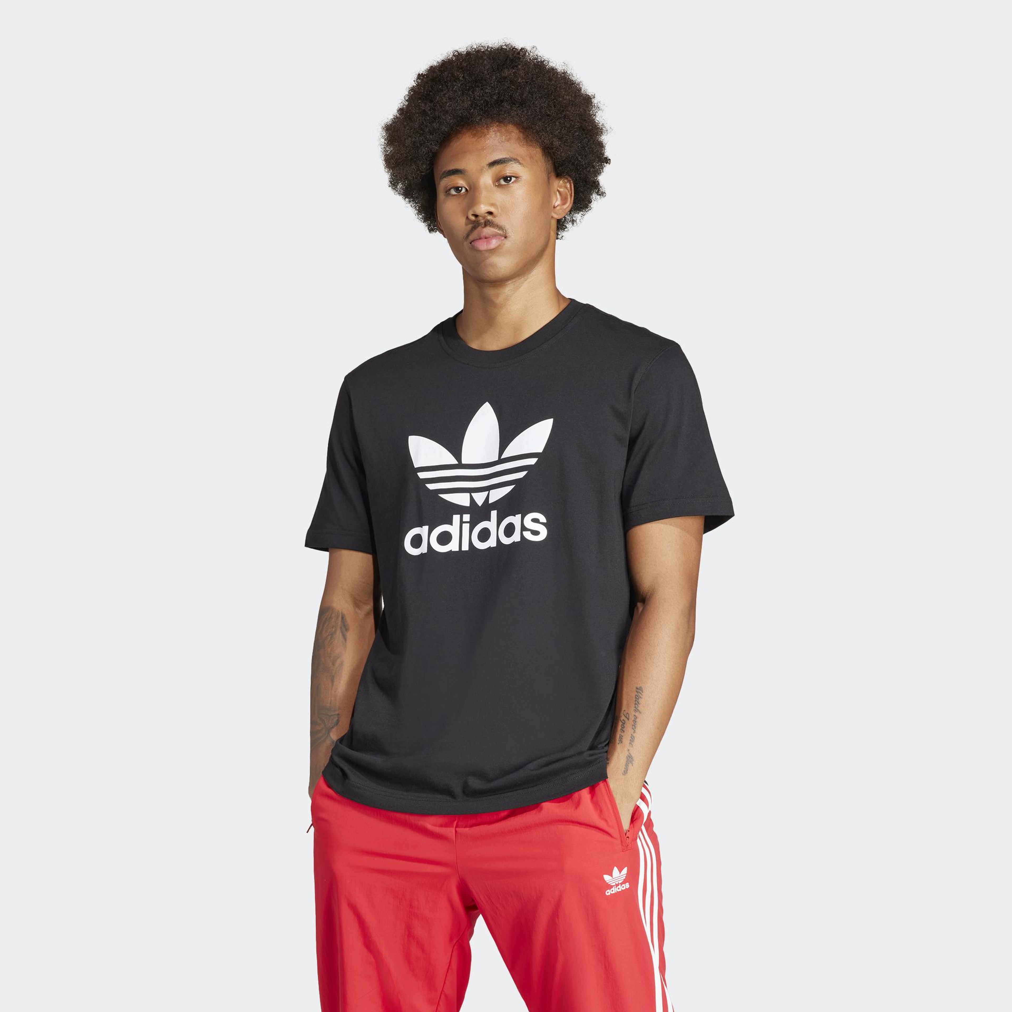 adidas Trefoil Erkek Siyah T-Shirt