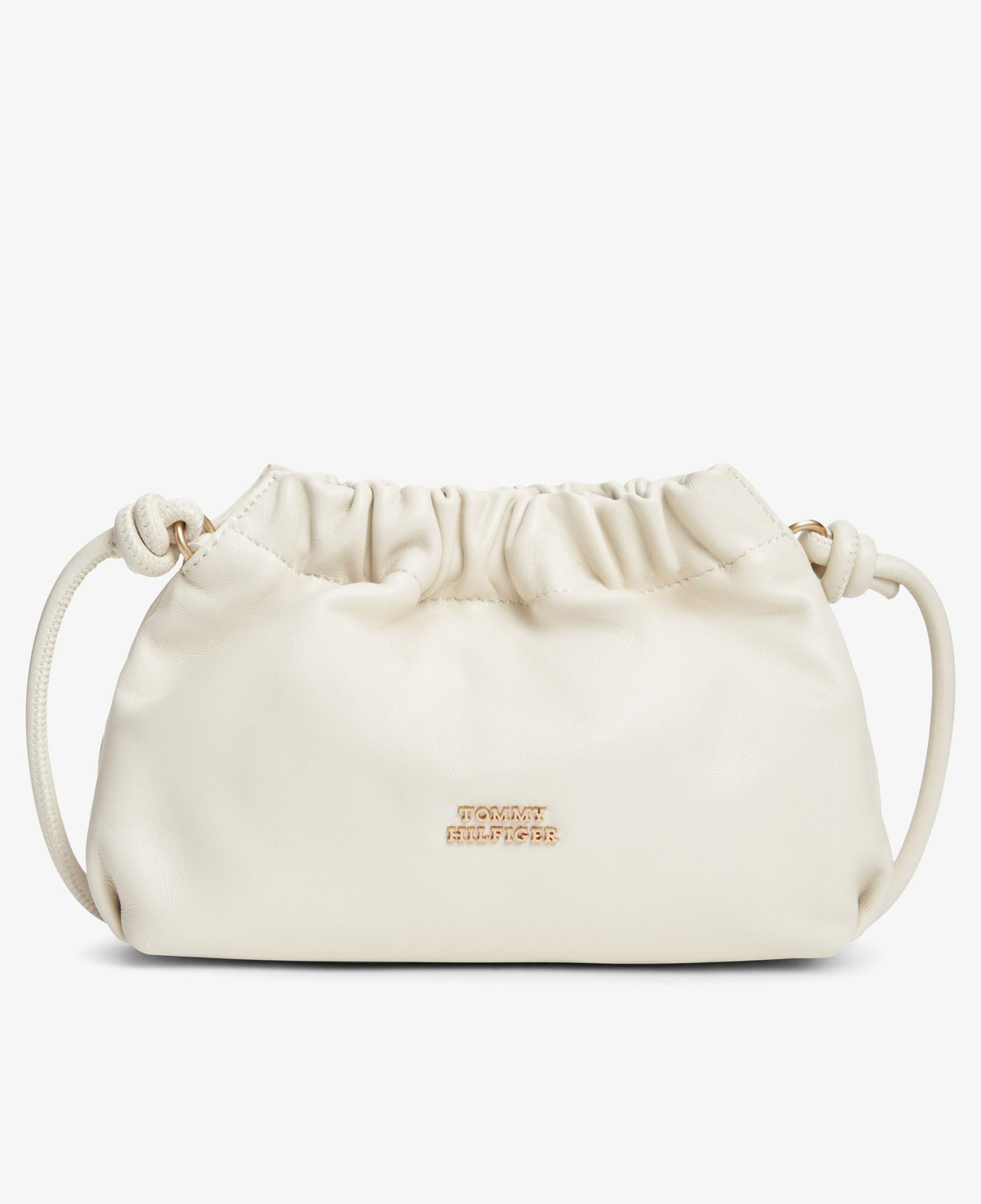 Tommy Hilfiger Soft Leather Kadın Bej Çapraz Çanta