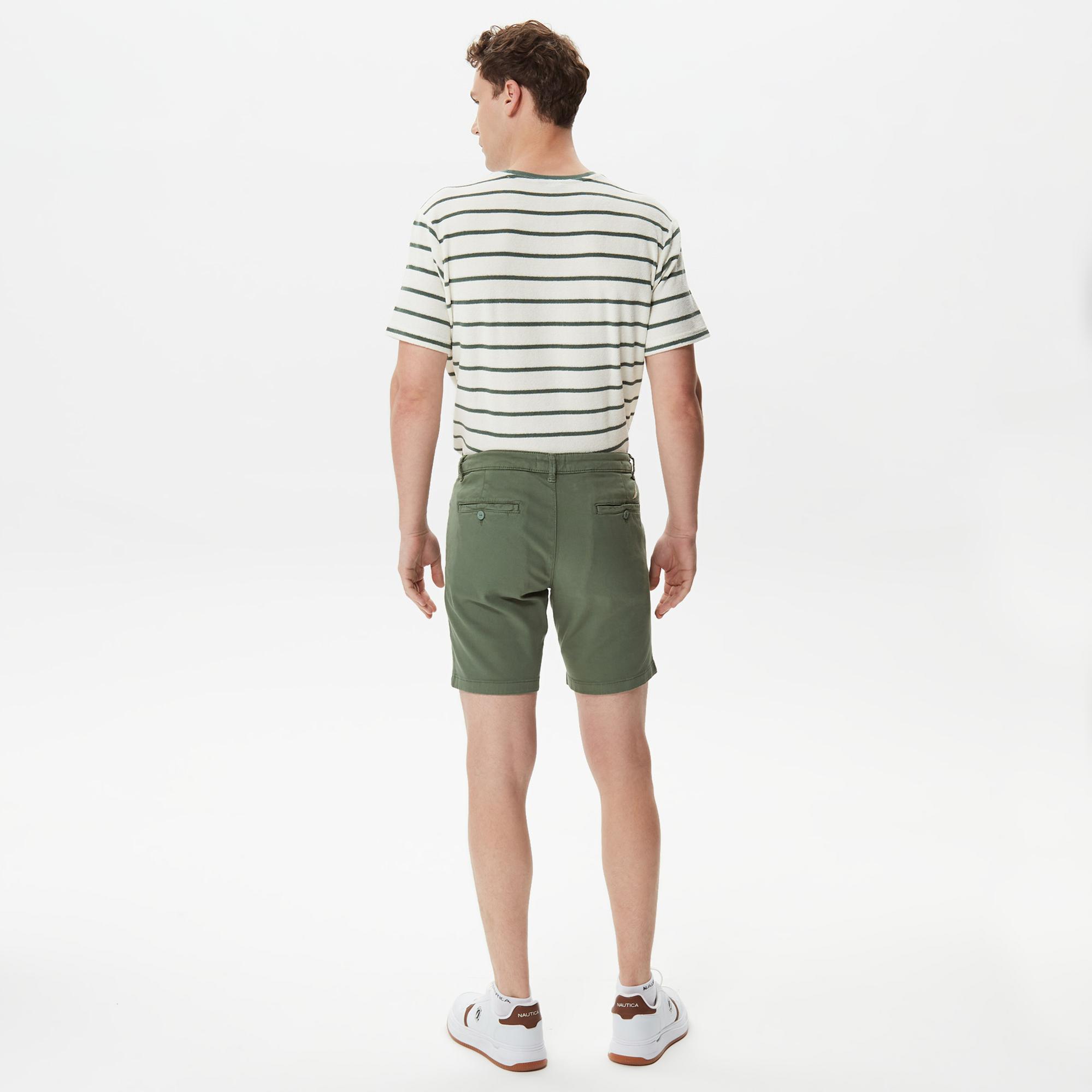 Nautica Erkek Yeşil Slim Fit Bermuda Şort