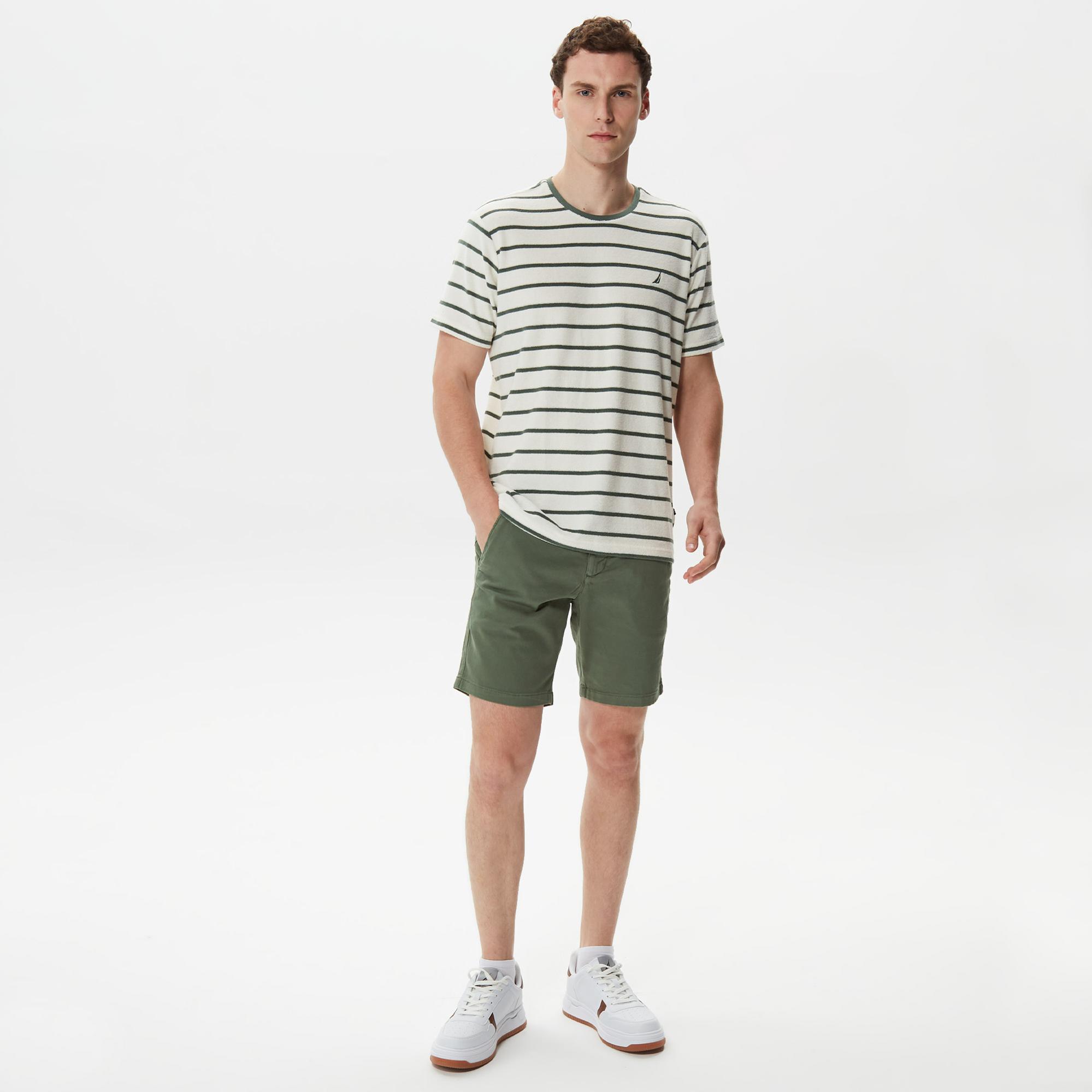 Nautica Erkek Yeşil Slim Fit Bermuda Şort