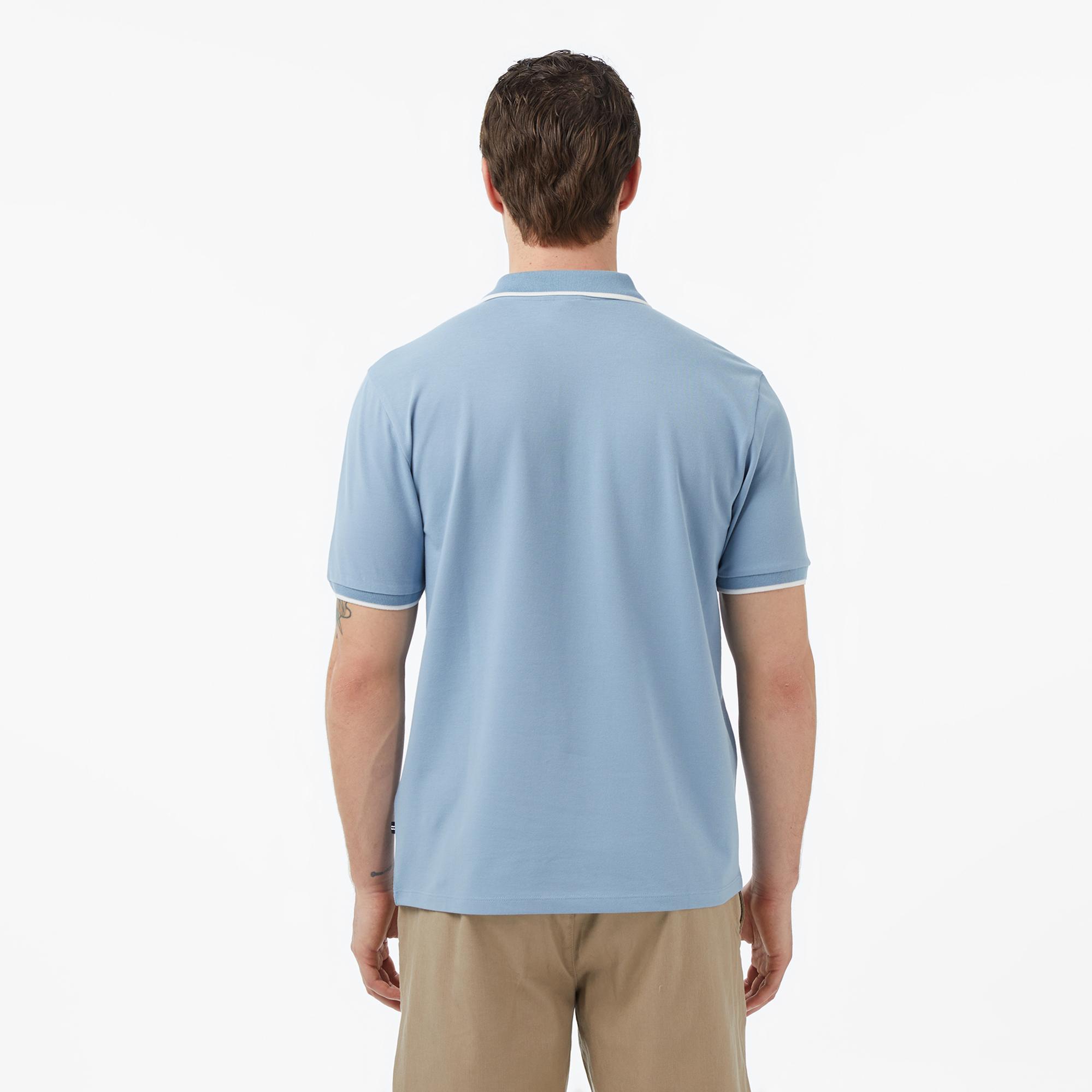 Nautica Erkek Mavi Regular Fit Polo Yaka T-Shirt