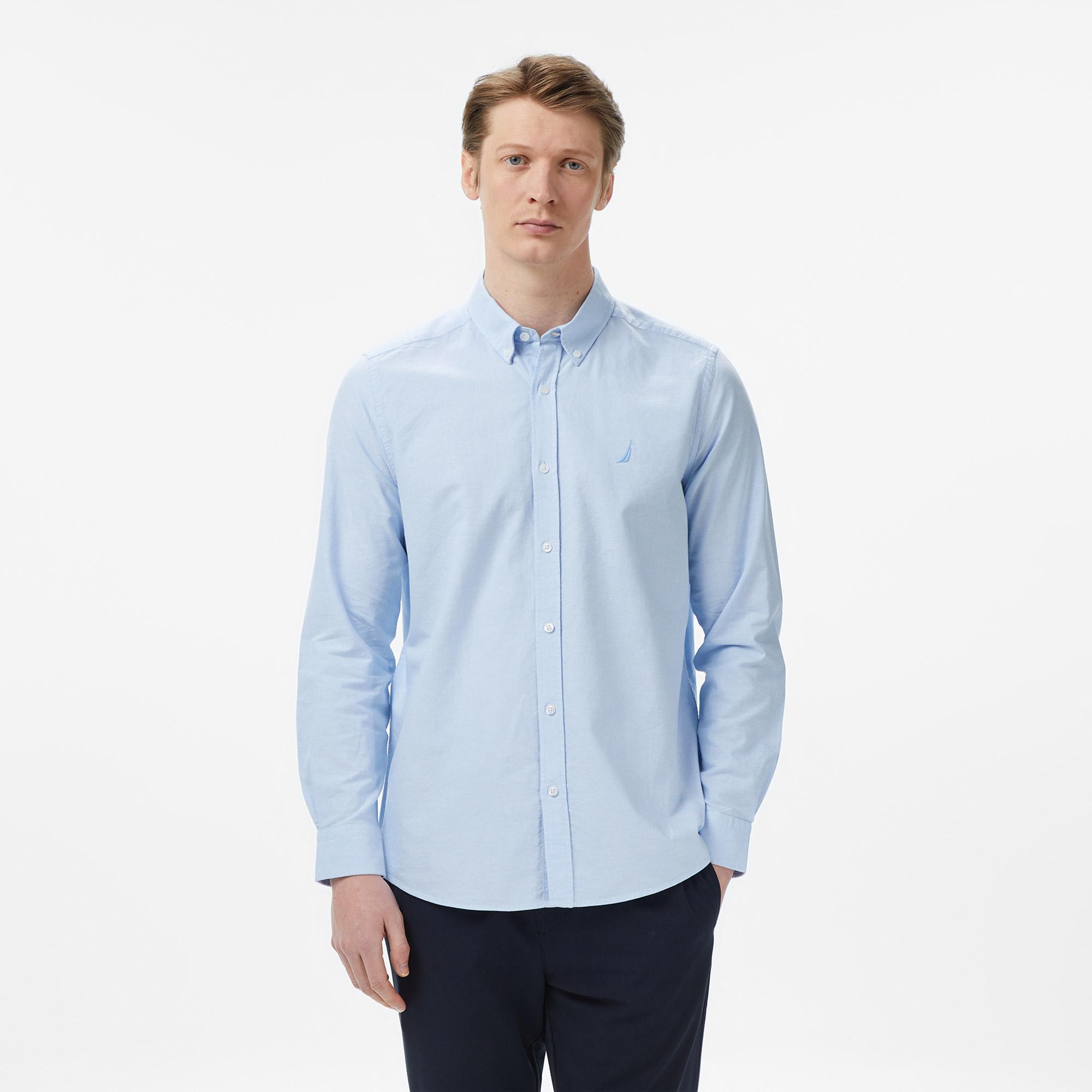 Nautica Erkek Mavi Regular Fit Gömlek
