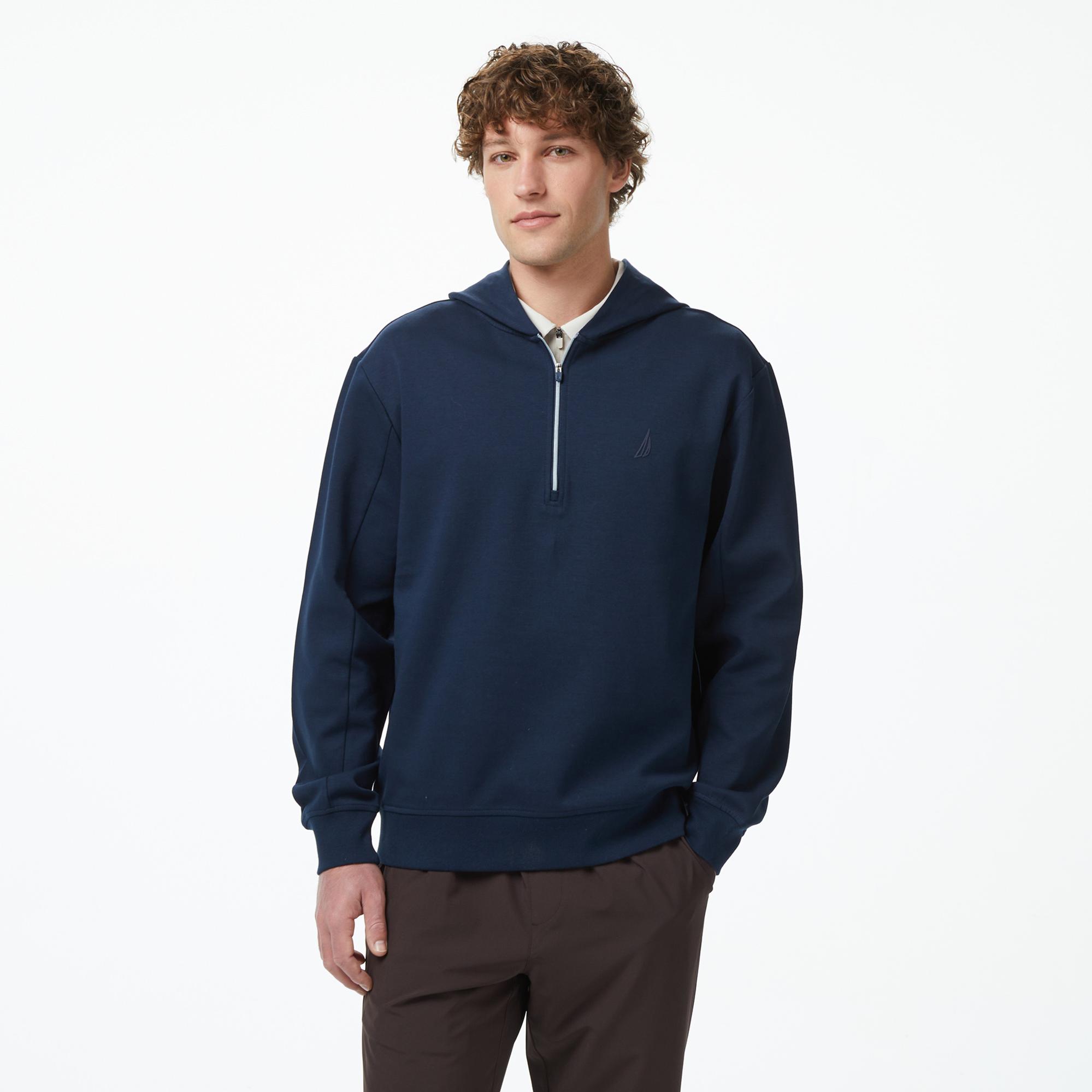 Nautica Erkek Lacivert Regular Fit Kapüşonlu Sweatshirt