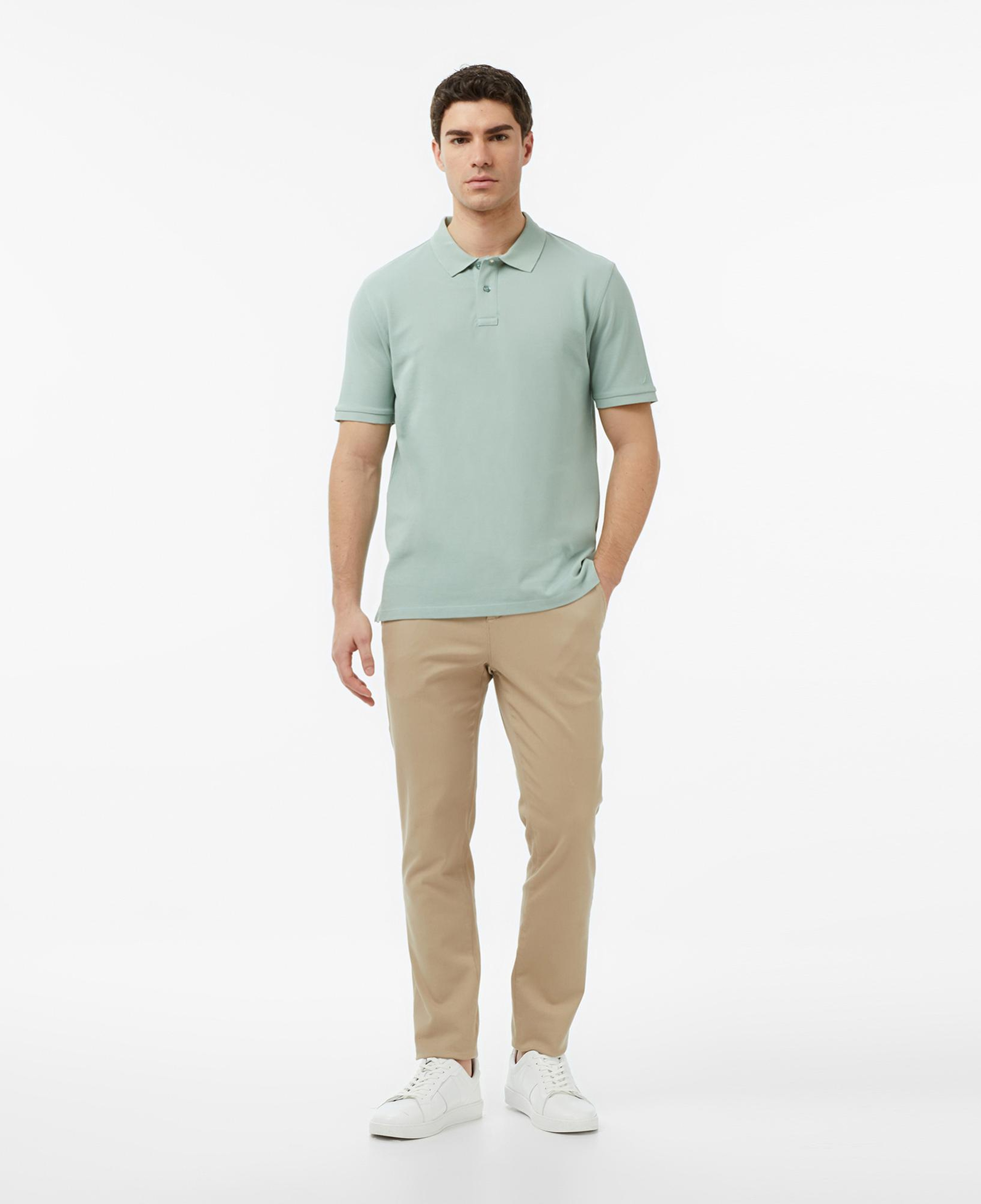 Nautica Erkek Yeşil Regular Fit Polo Yaka T-Shirt