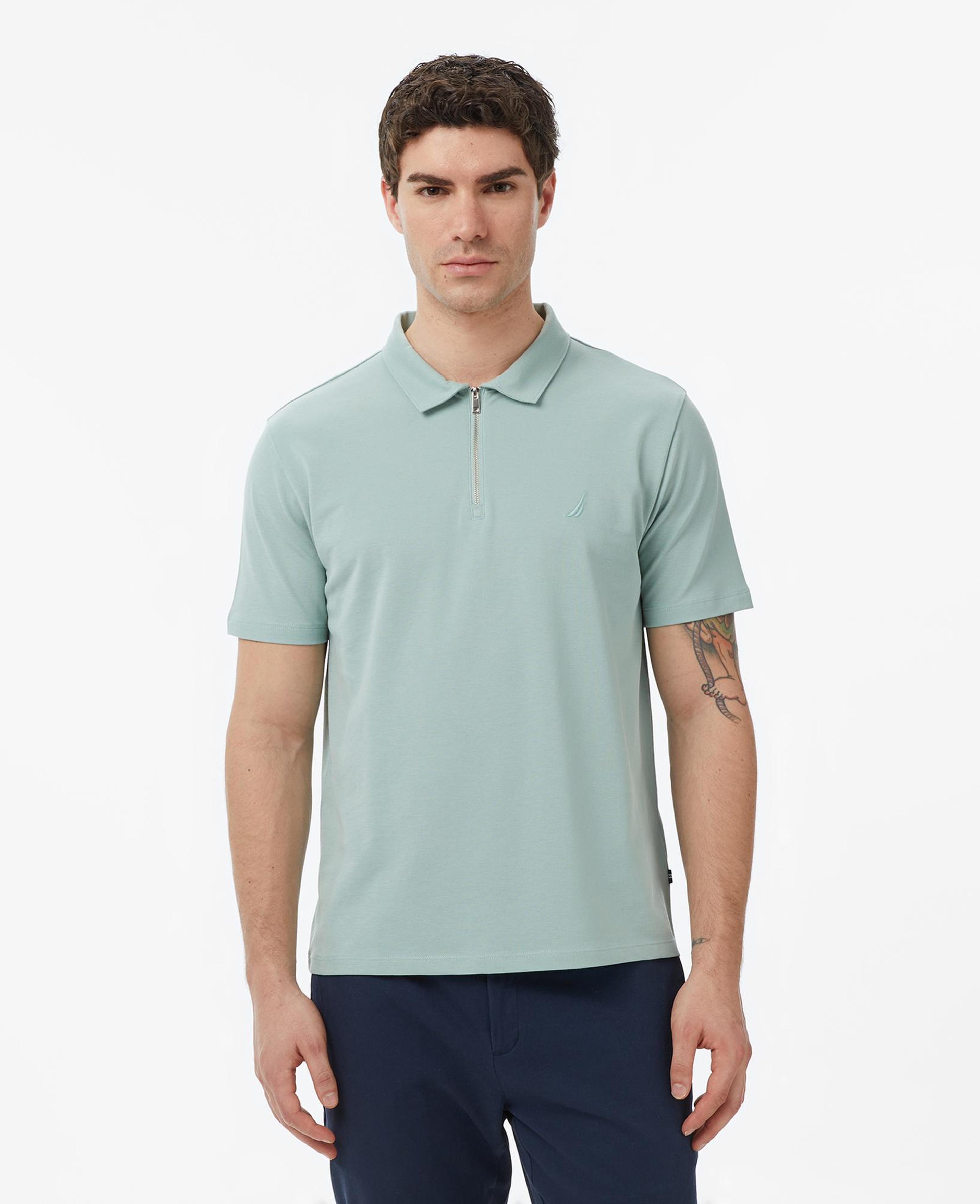 Nautica Erkek Yeşil Regular Fit Polo Yaka T-Shirt