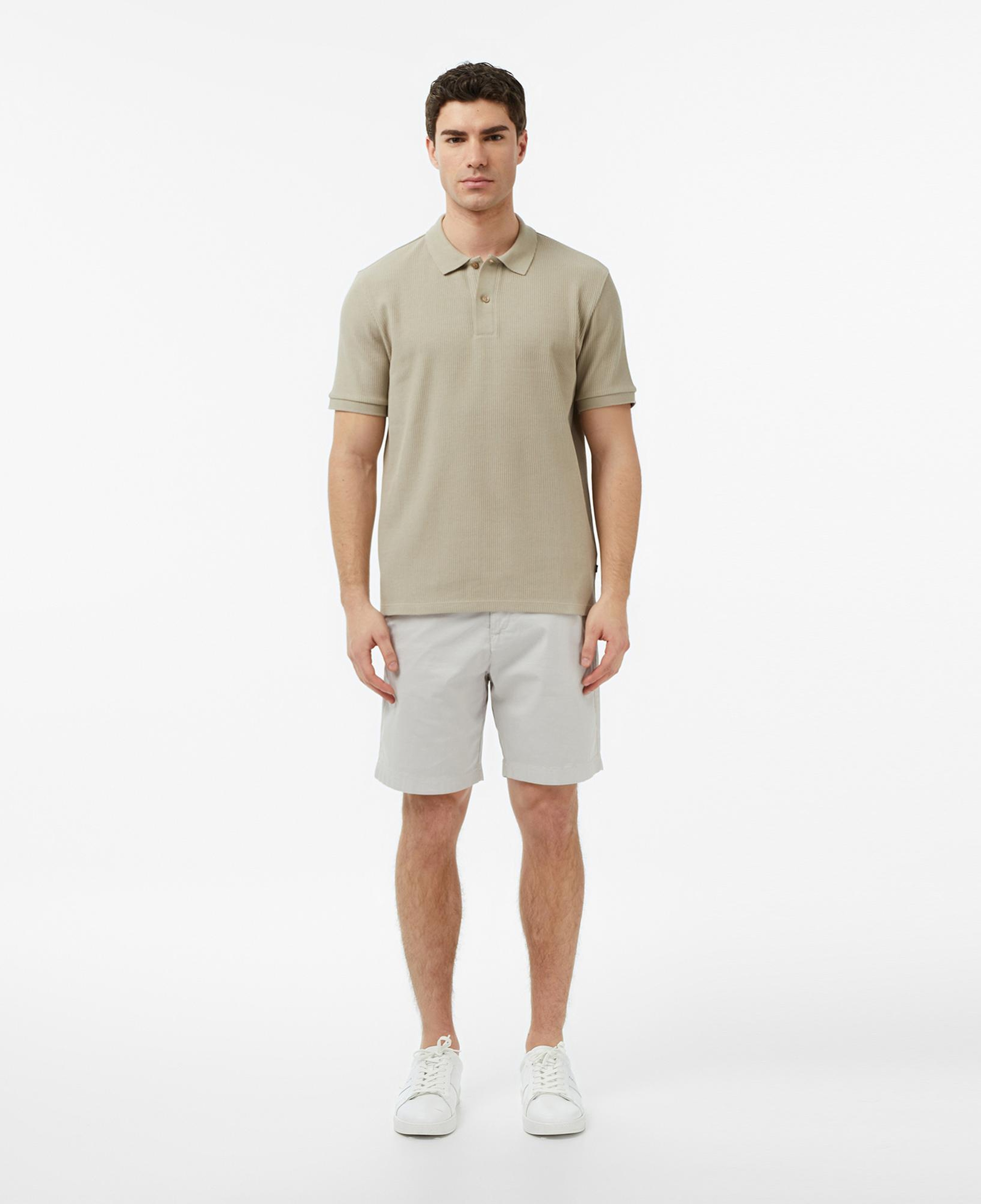 Nautica Erkek Bej Slim Fit Polo Yaka T-Shirt