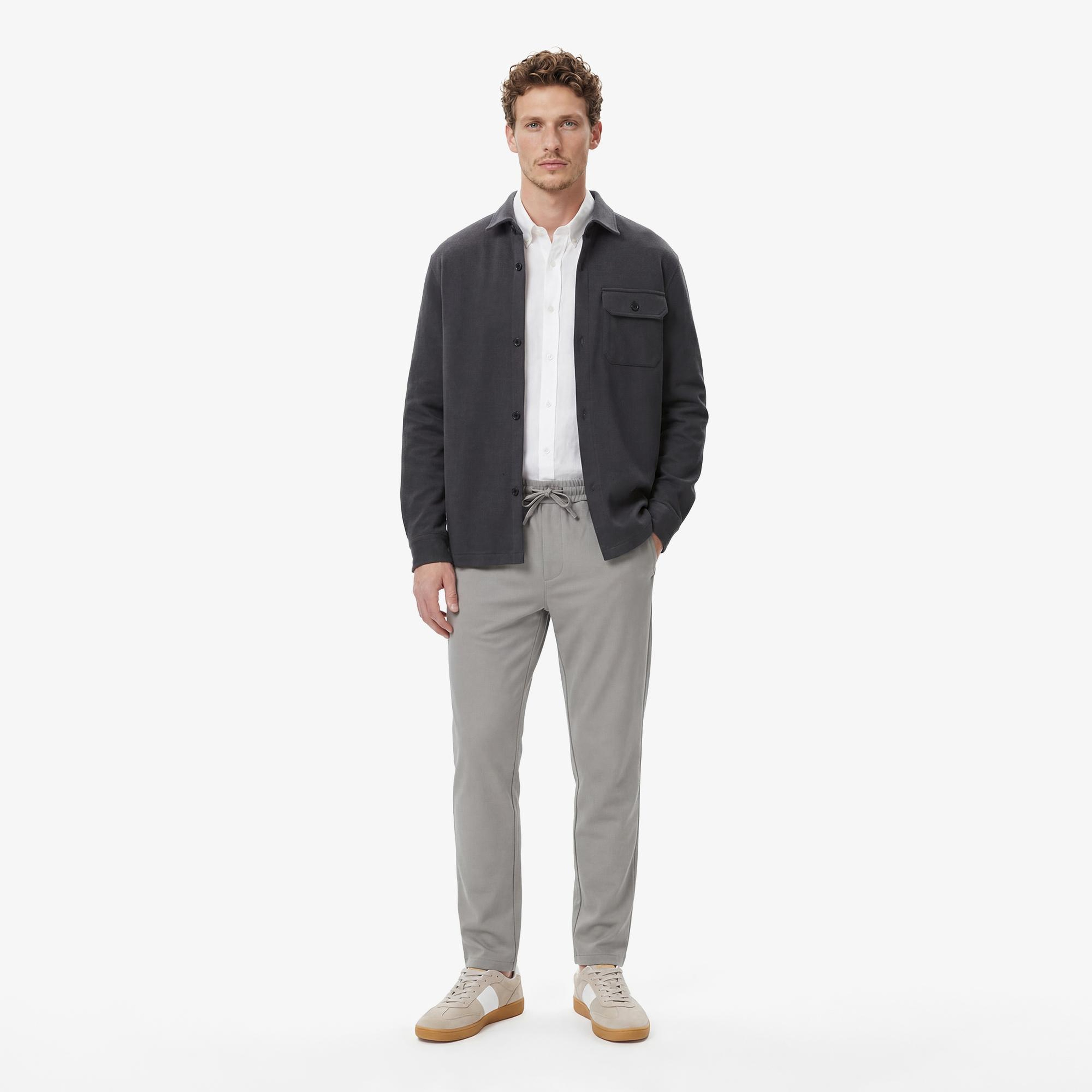 Nautica Erkek Gri Slim Fit Pantolon