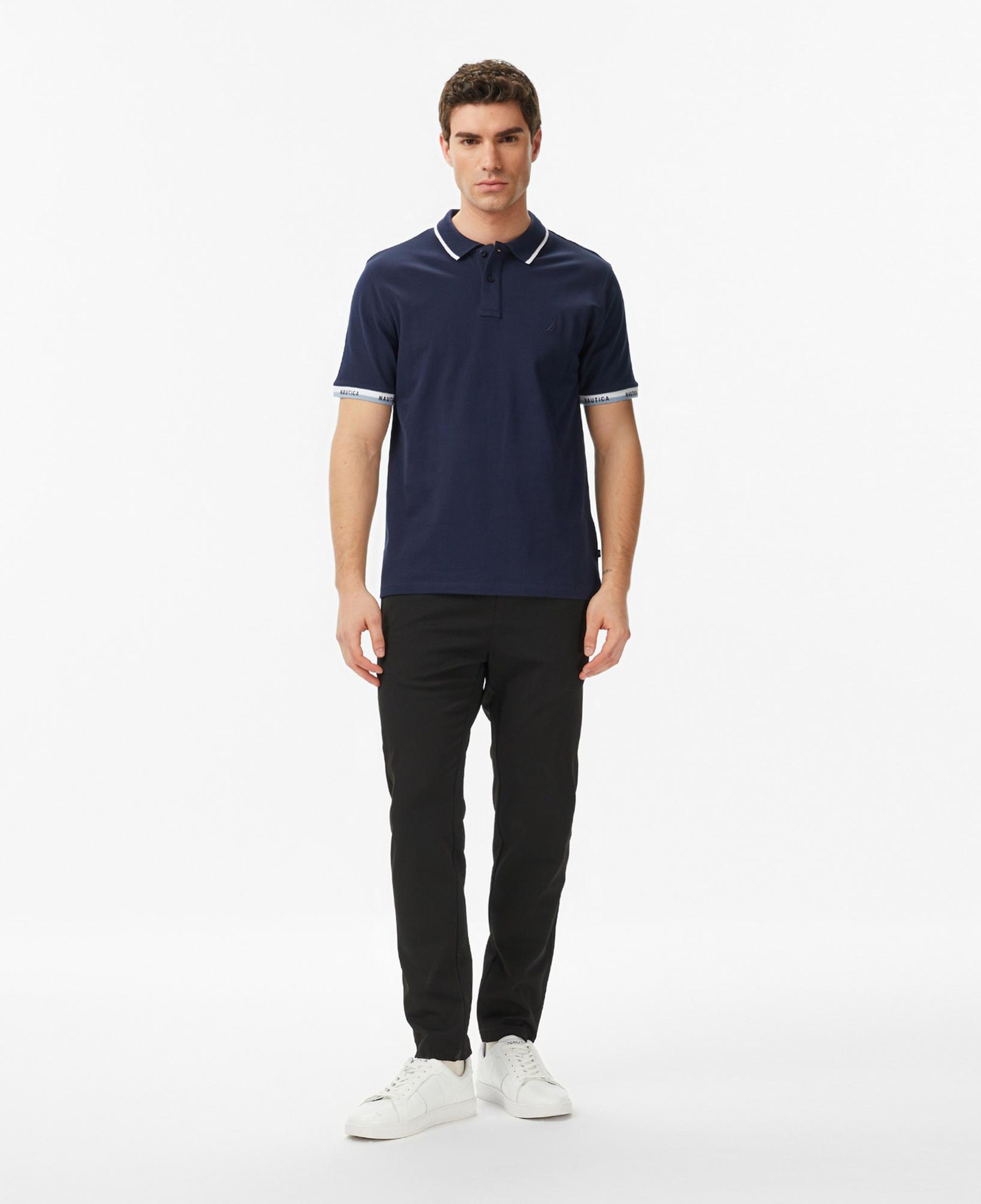 Nautica Erkek Lacivert Regular Fit Polo Yaka T-Shirt