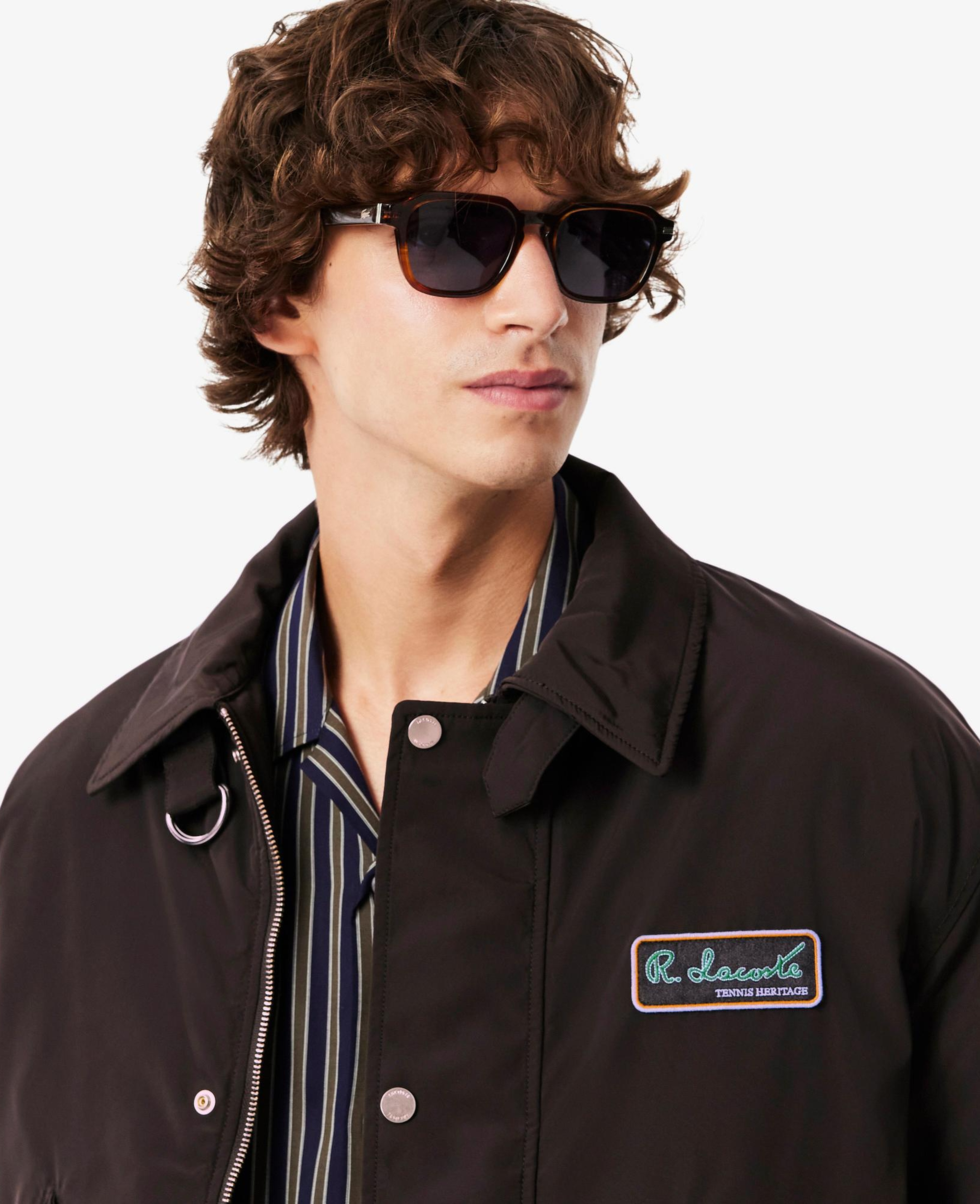 Lacoste Erkek Classic Fit Kahverengi Bomber Ceket