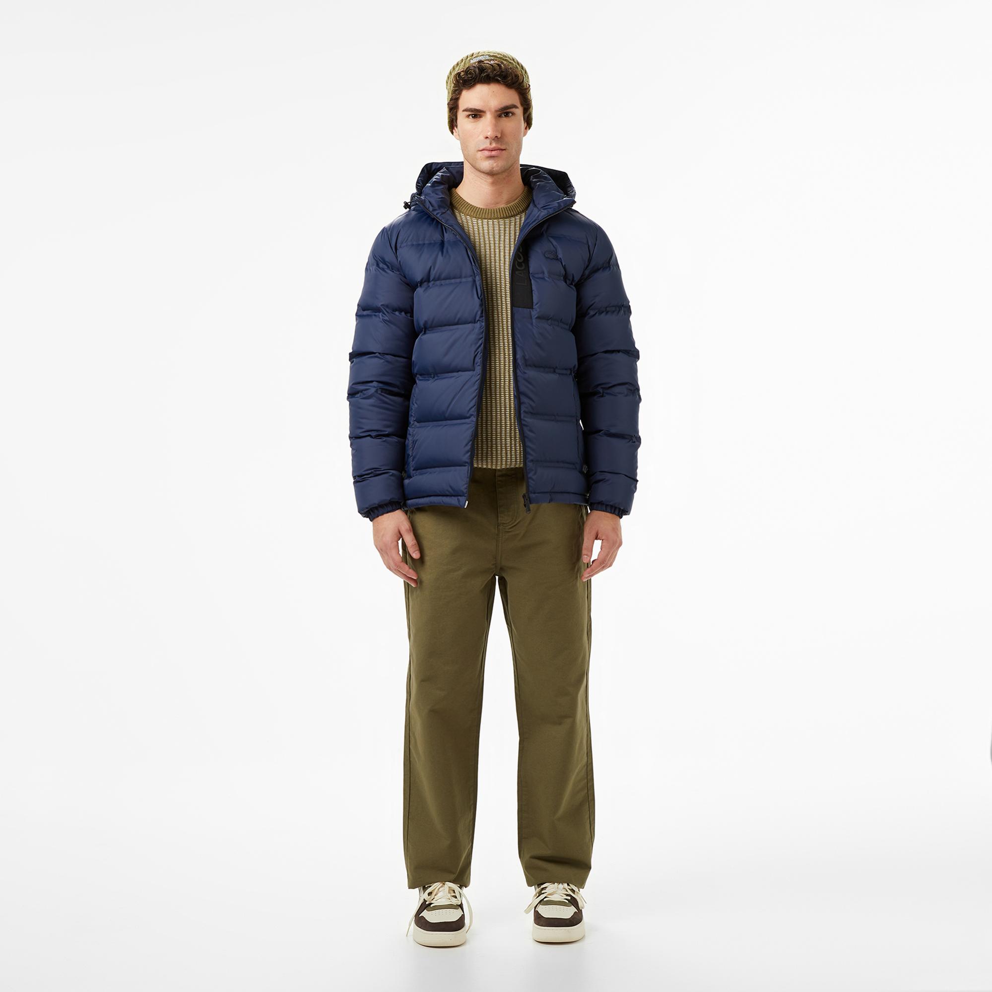 Lacoste Erkek Regular Fit Lacivert Şişme Mont