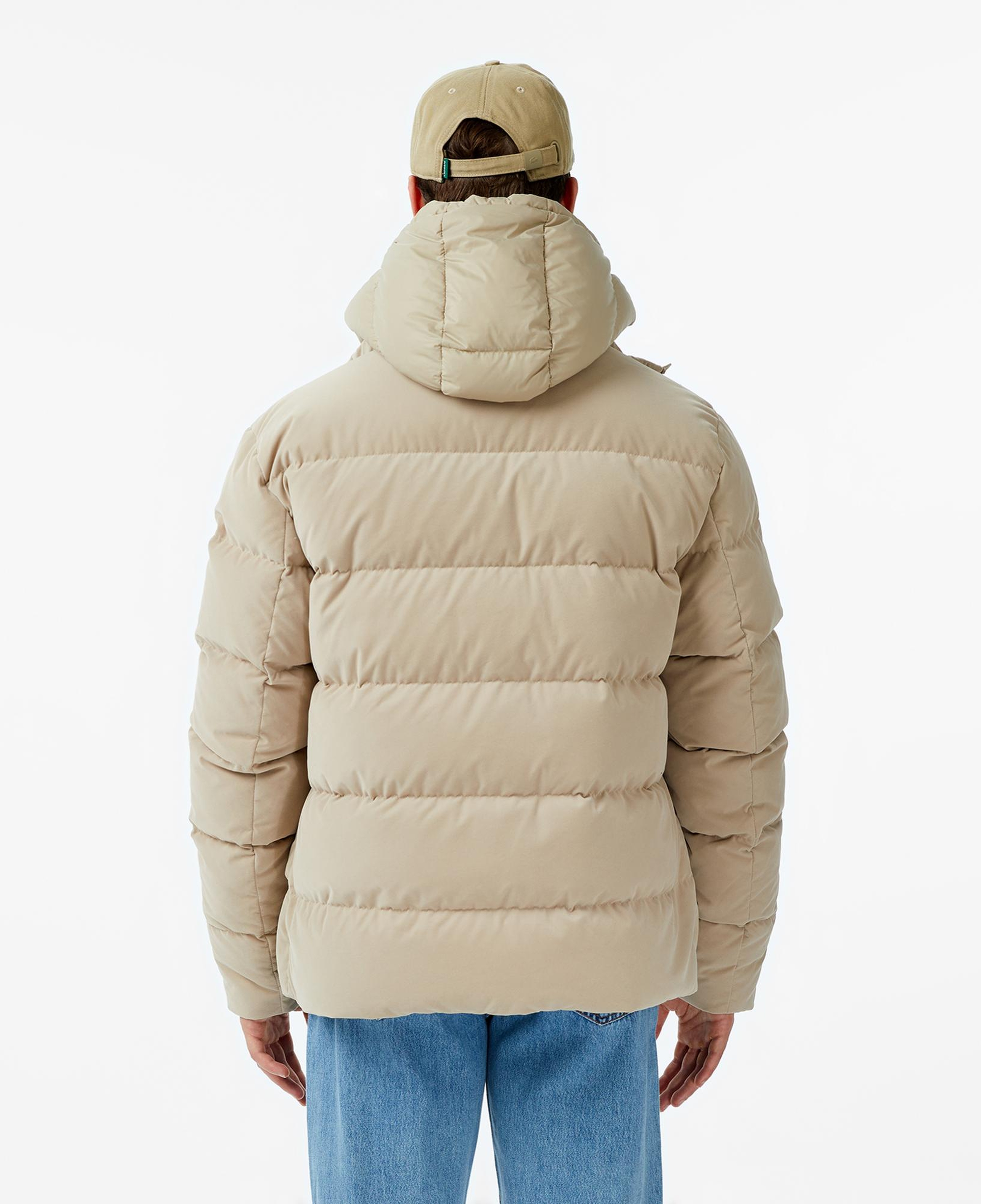 Lacoste Erkek Kapüşonlu Bej Mont