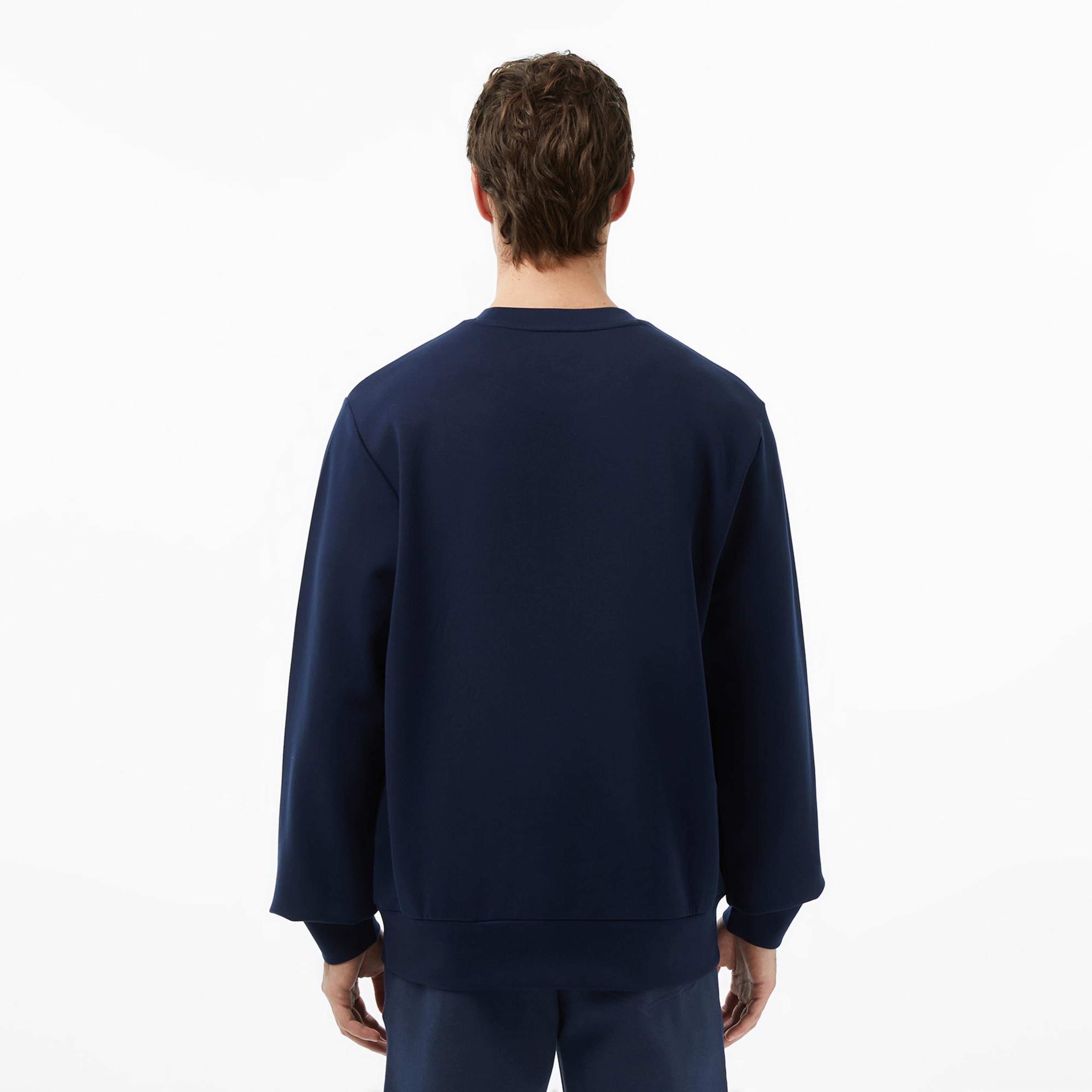 Lacoste Erkek Classic Fit Bisiklet Yaka Lacivert Sweatshirt