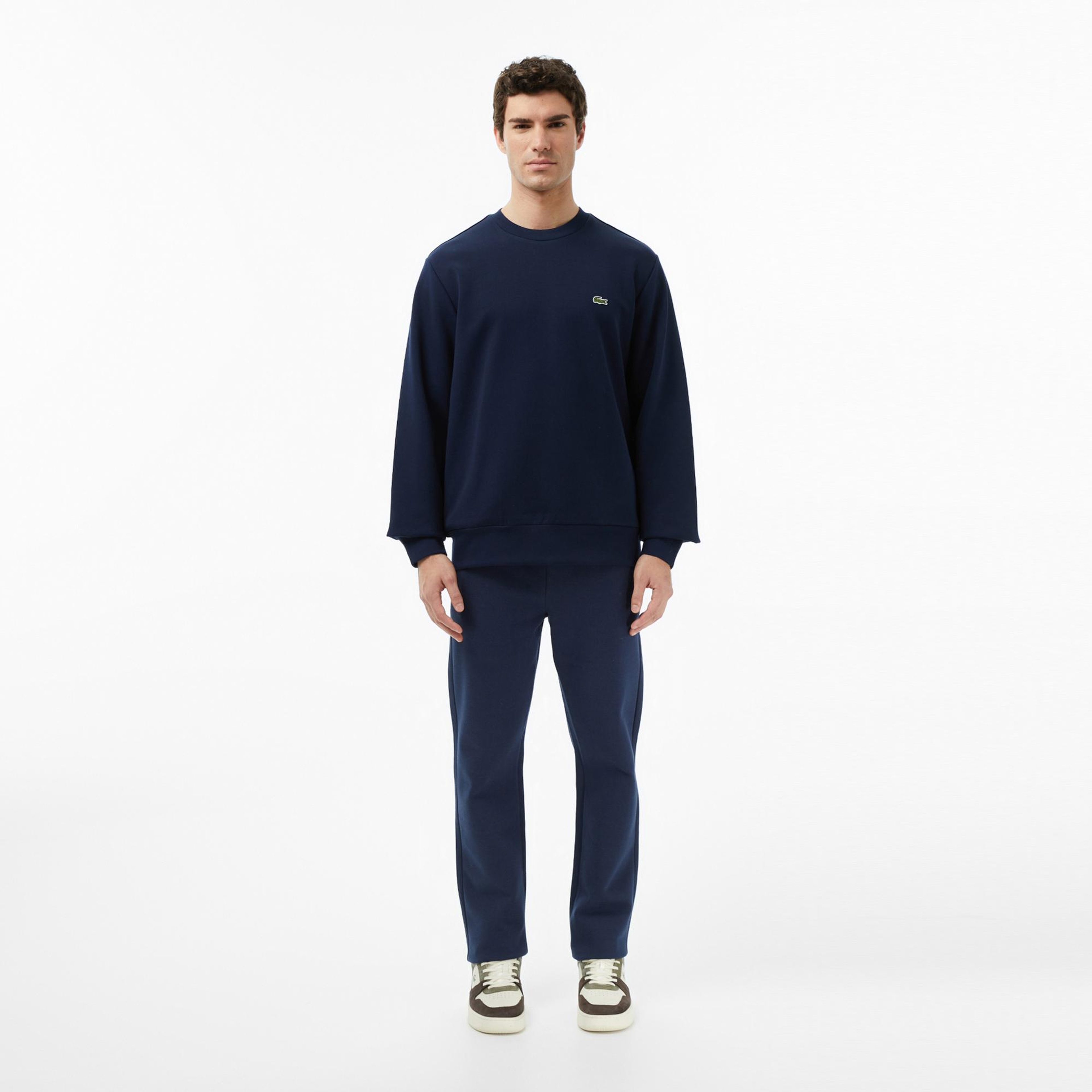 Lacoste Erkek Classic Fit Bisiklet Yaka Lacivert Sweatshirt