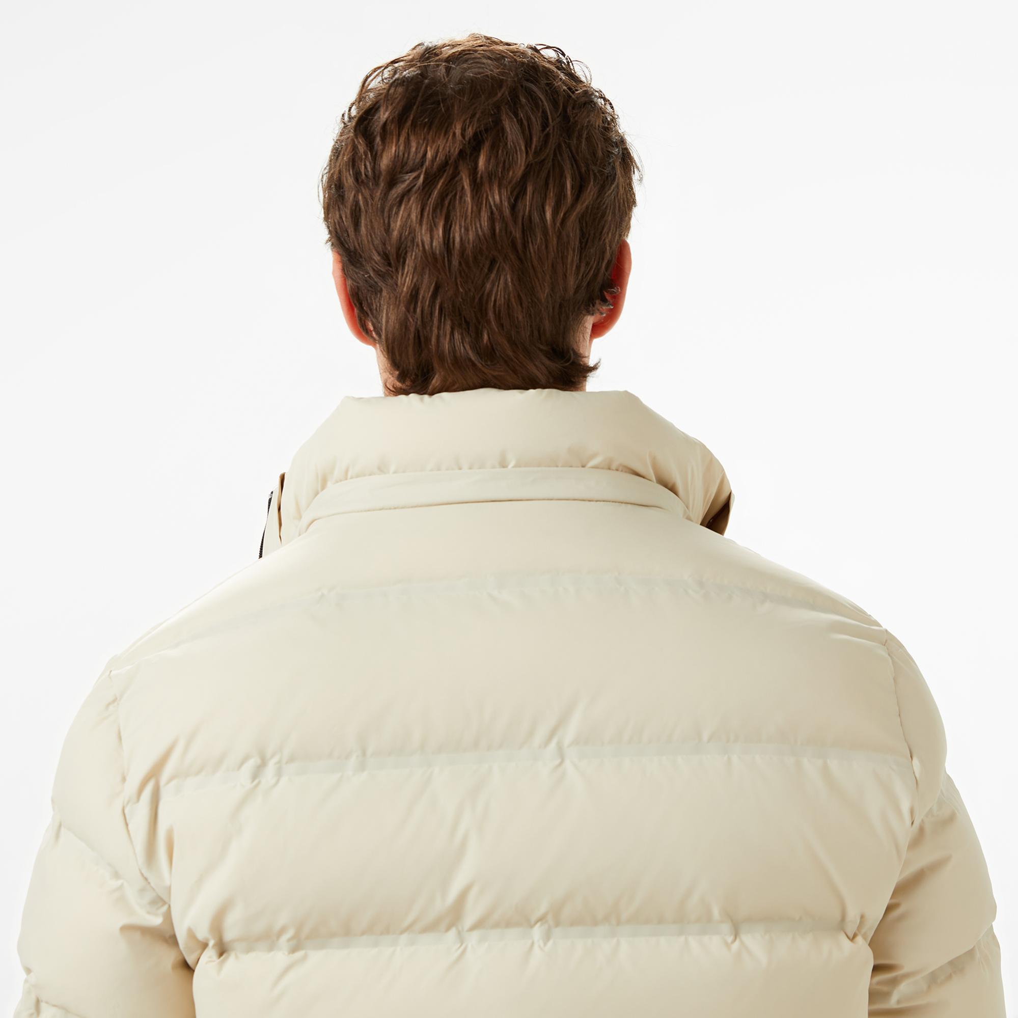 Lacoste Erkek Regular Fit Açık Kahverengi Şişme Mont