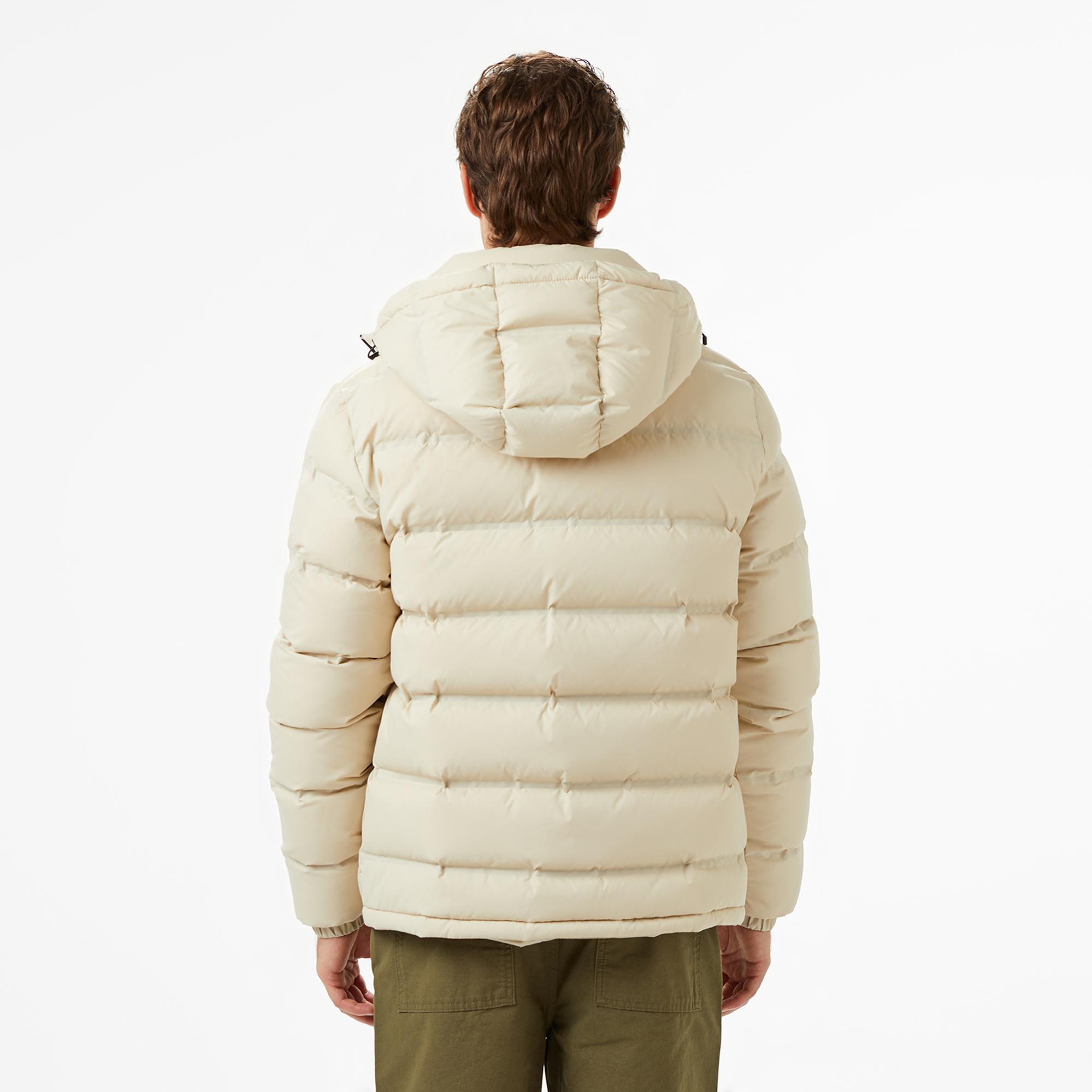 Lacoste Erkek Regular Fit Açık Kahverengi Şişme Mont