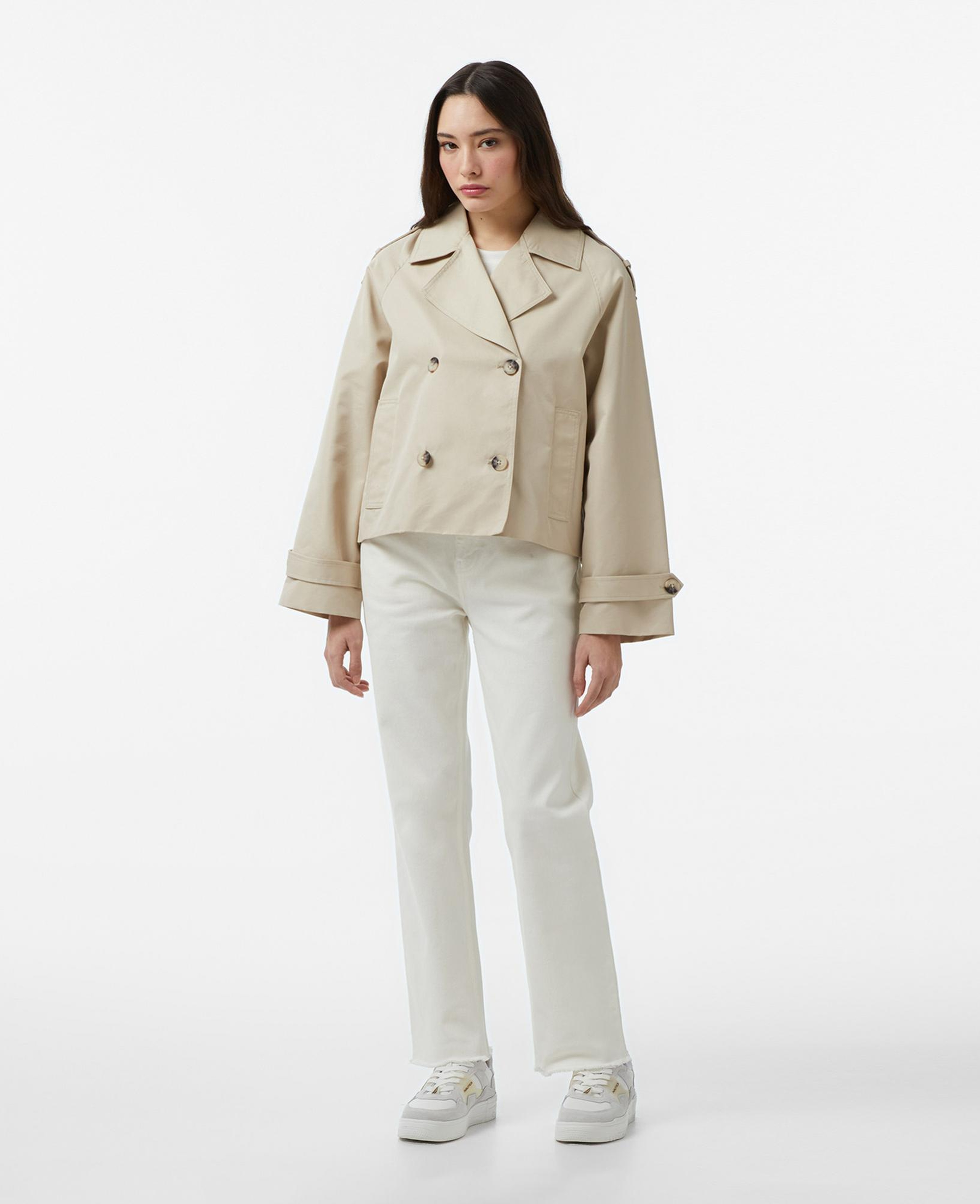 Nautica Kadın Bej Regular Fit Trençkot