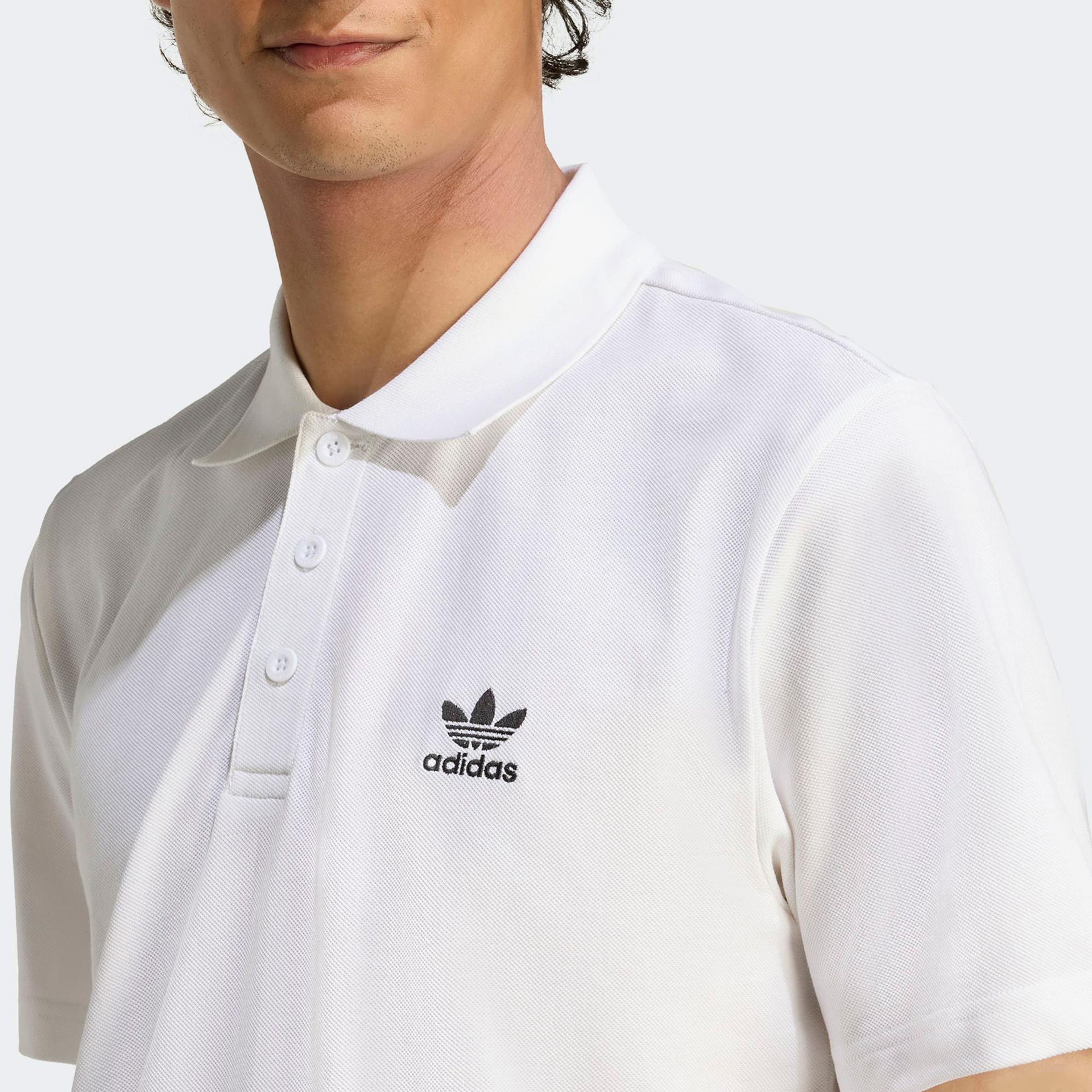 adidas Trefoil Essentials Erkek Beyaz Polo