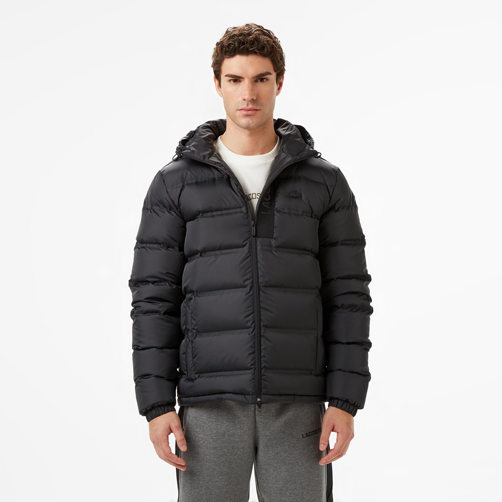 Lacoste Erkek Regular Fit Siyah Şişme Mont