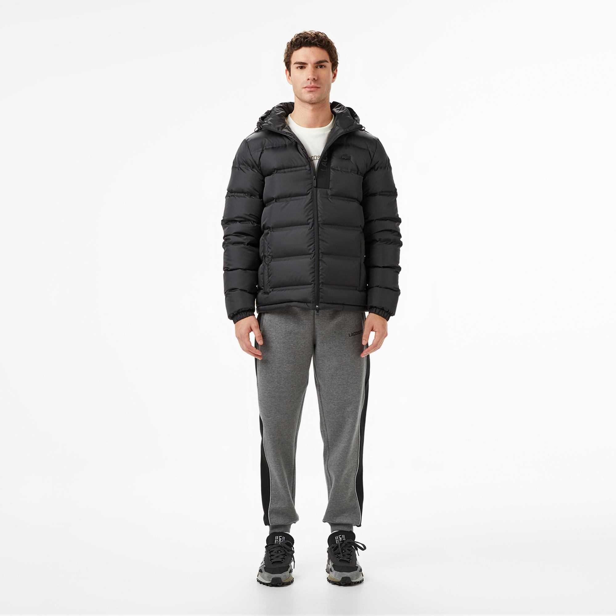 Lacoste Erkek Regular Fit Siyah Şişme Mont