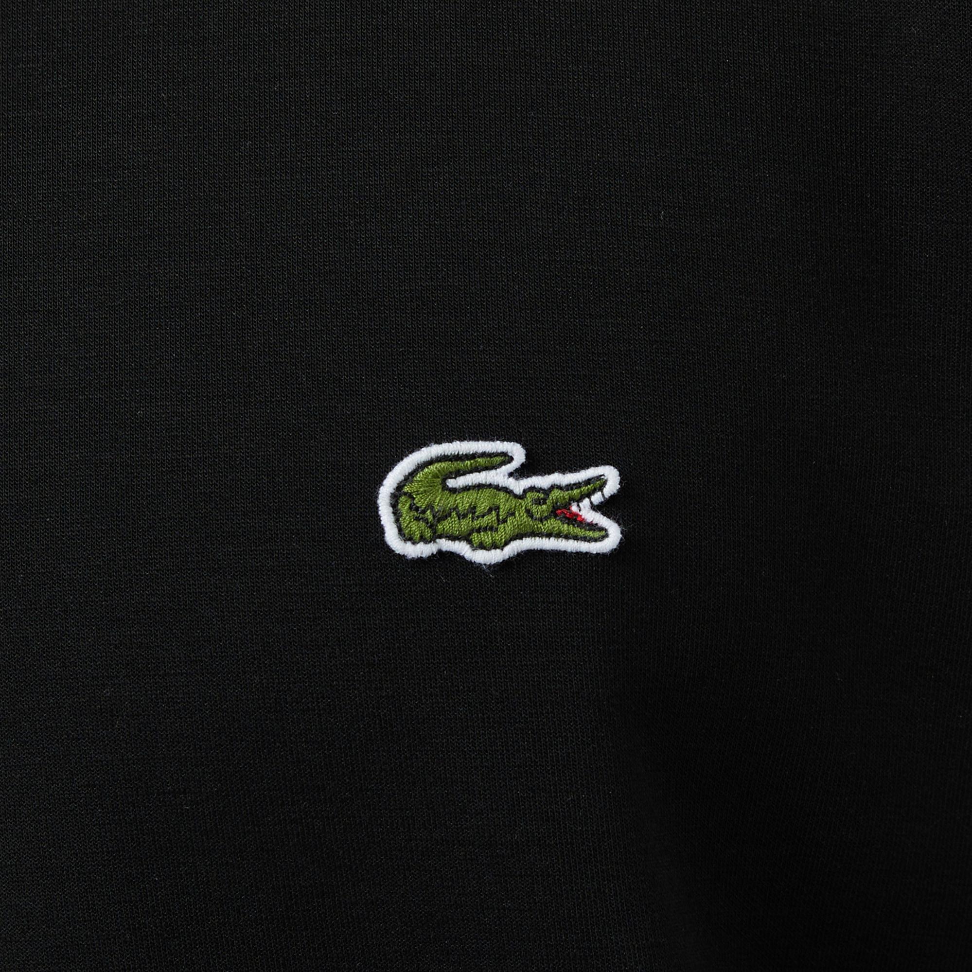Lacoste Erkek Classic Fit Bisiklet Yaka Siyah Sweatshirt