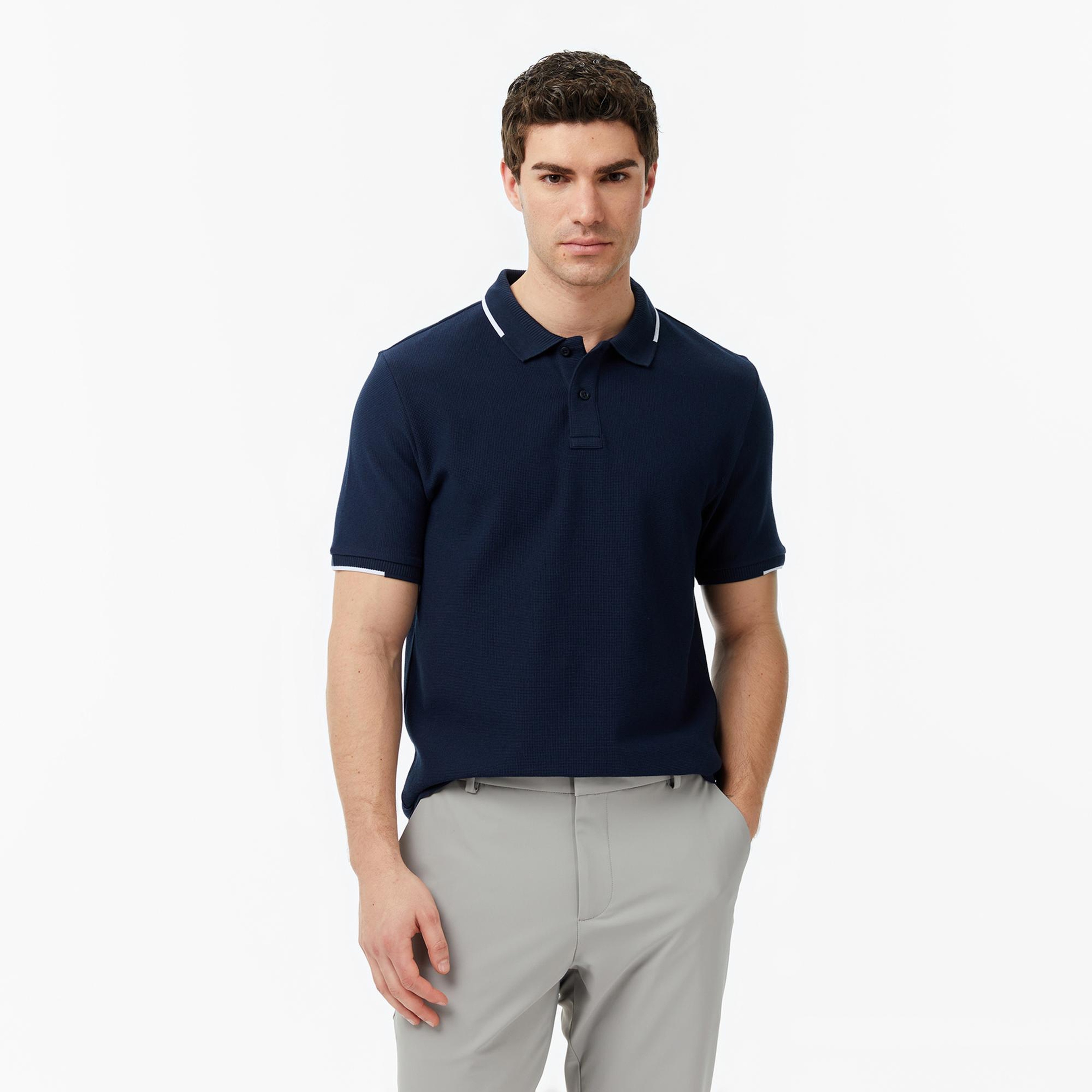 Nautica Erkek Lacivert Regular Fit Polo Yaka T-Shirt