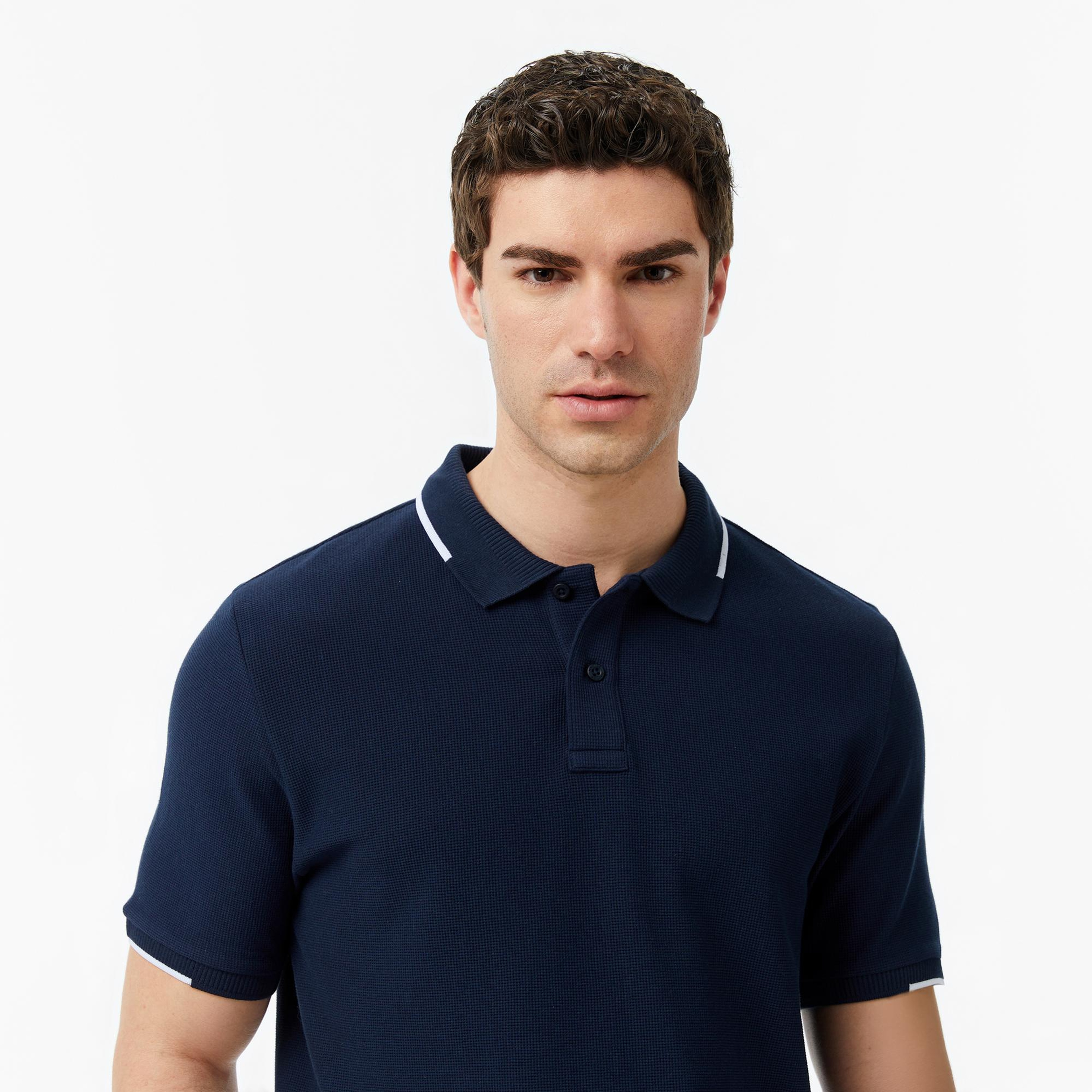 Nautica Erkek Lacivert Regular Fit Polo Yaka T-Shirt