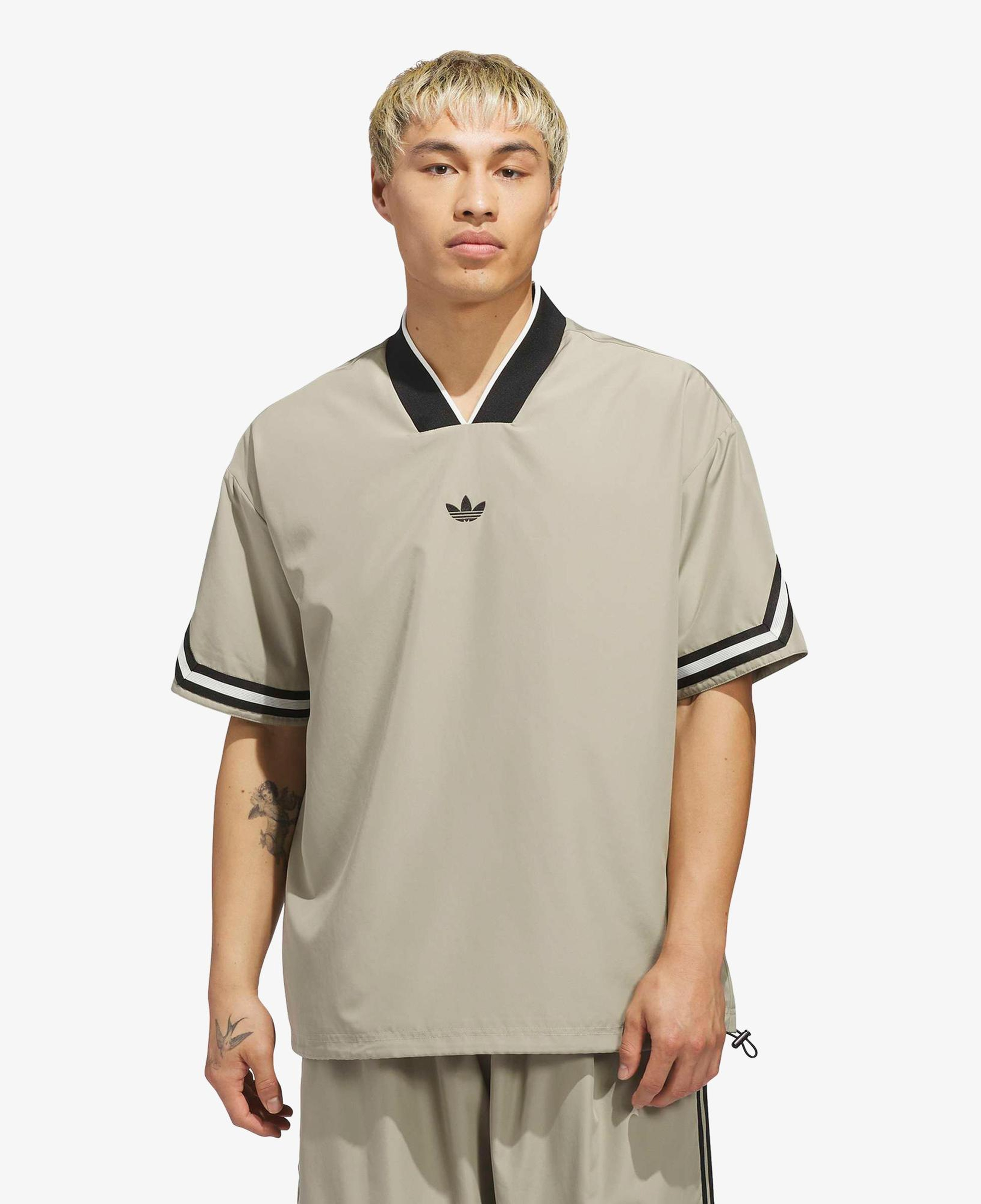 adidas Originals Basketball Warm Up Unisex Bej T-Shirt