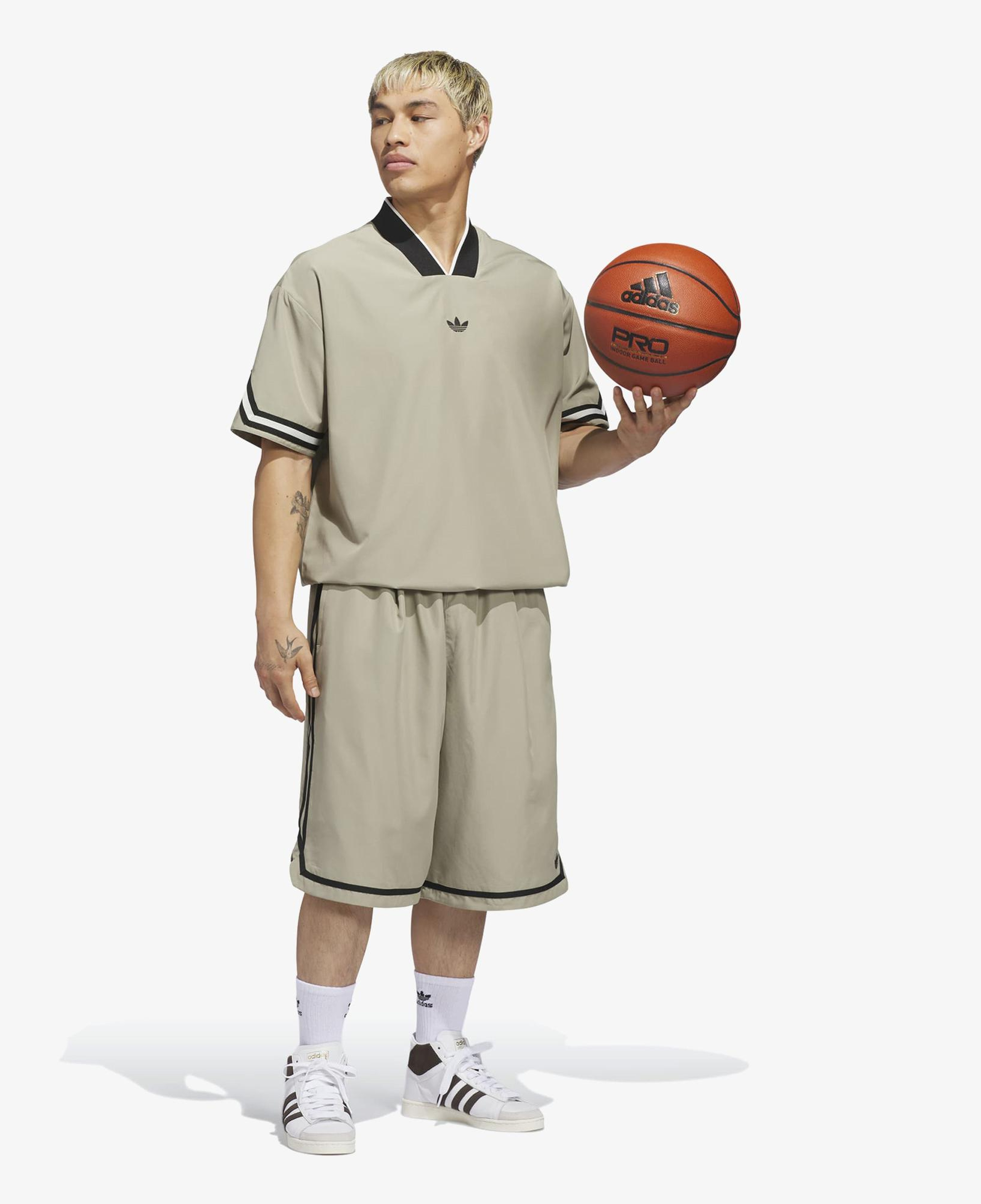 adidas Originals Basketball Warm Up Unisex Bej T-Shirt