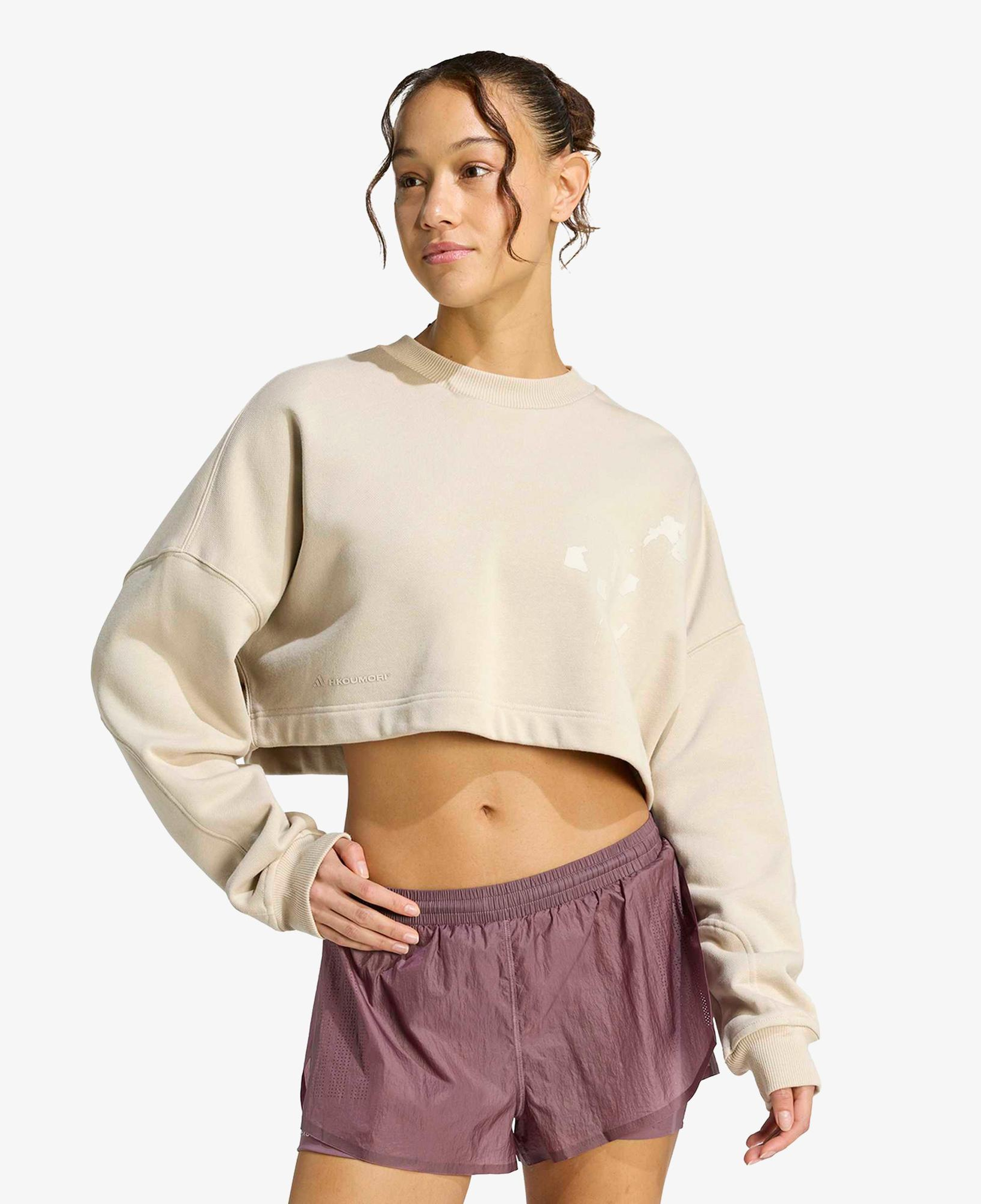 adidas Adi365 Running Kadın Bej Sweatshirt