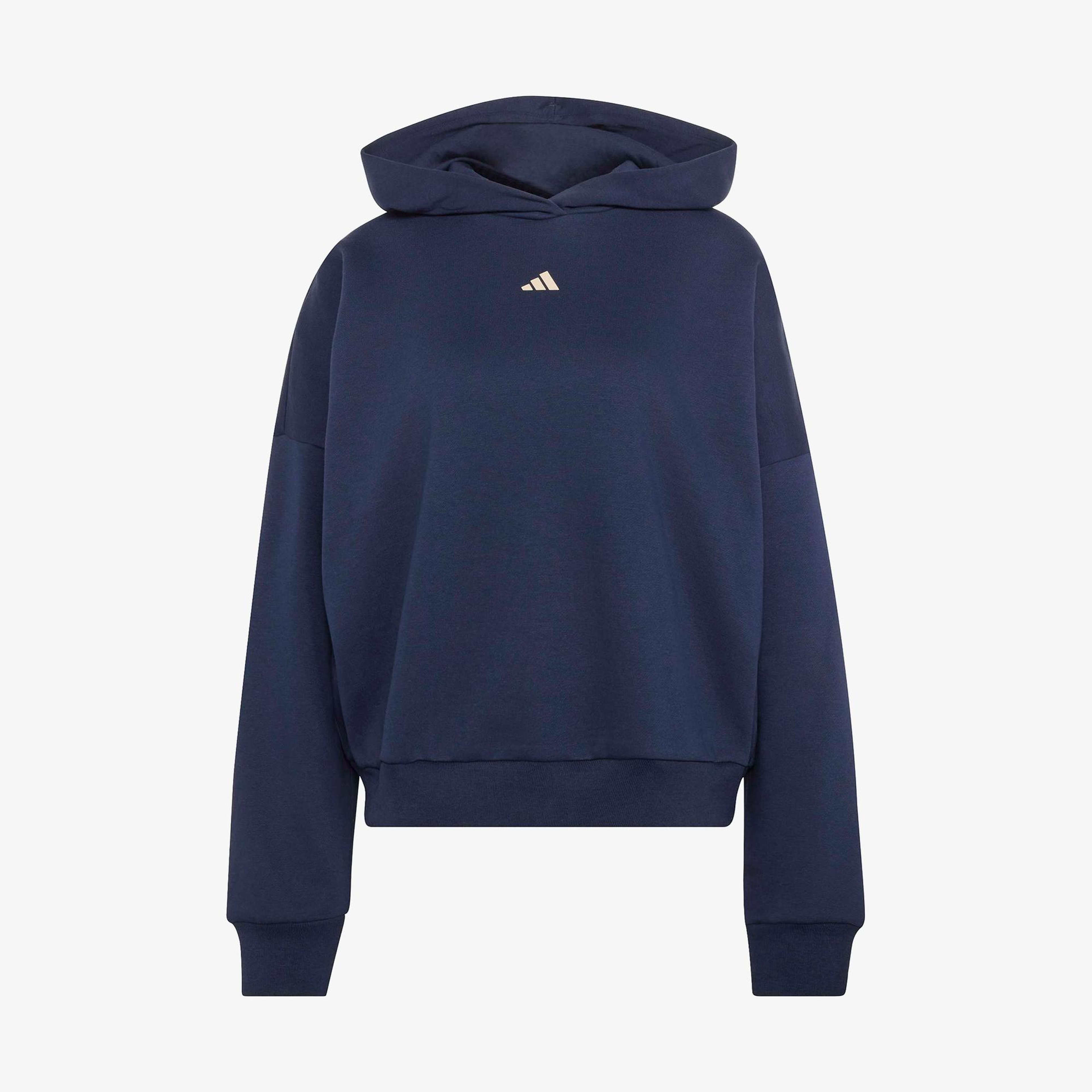 adidas 3-Stripes Studio Kadın Mavi Hoodie