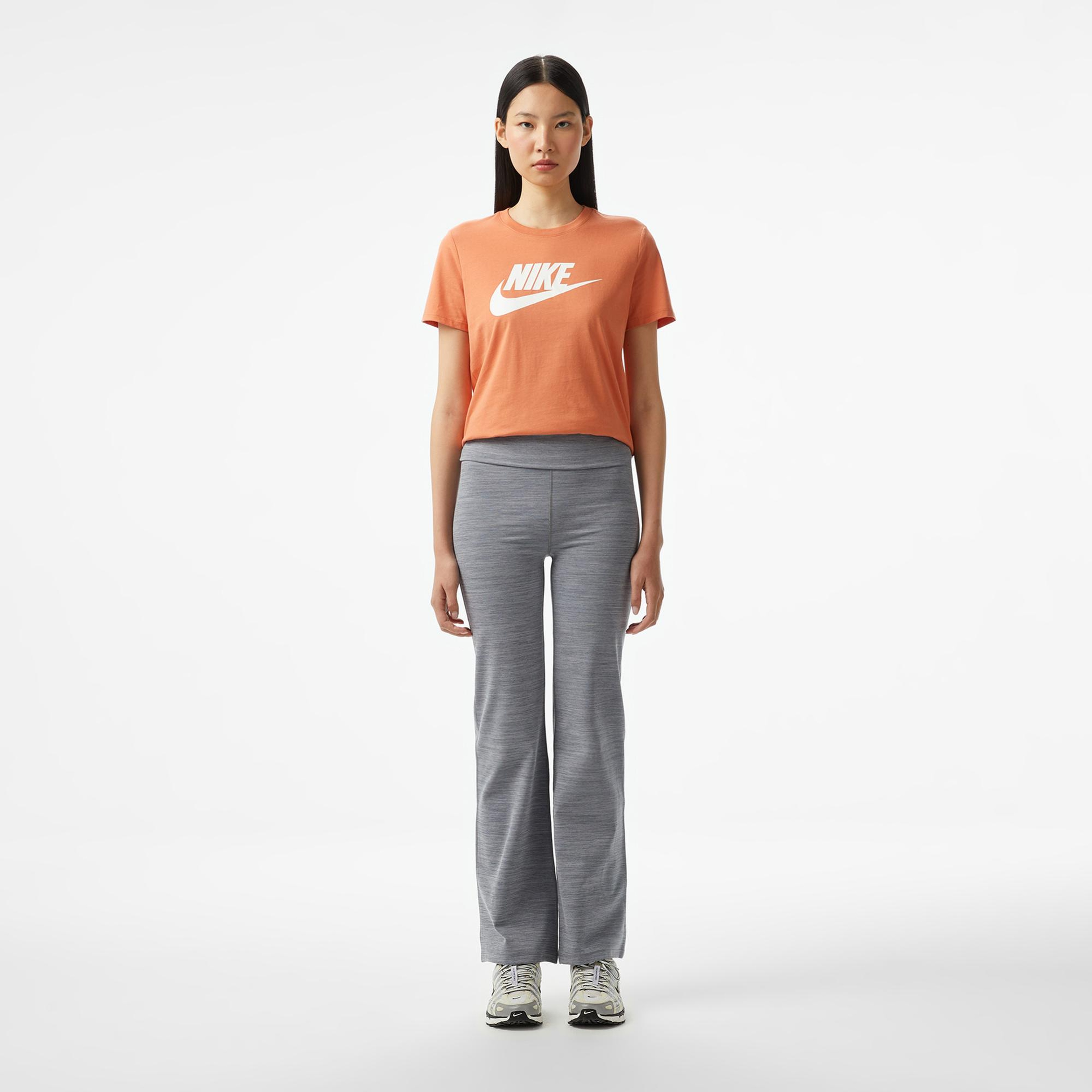 Nike One Dri-Fit High Rise Kadın Gri Eşofman Altı