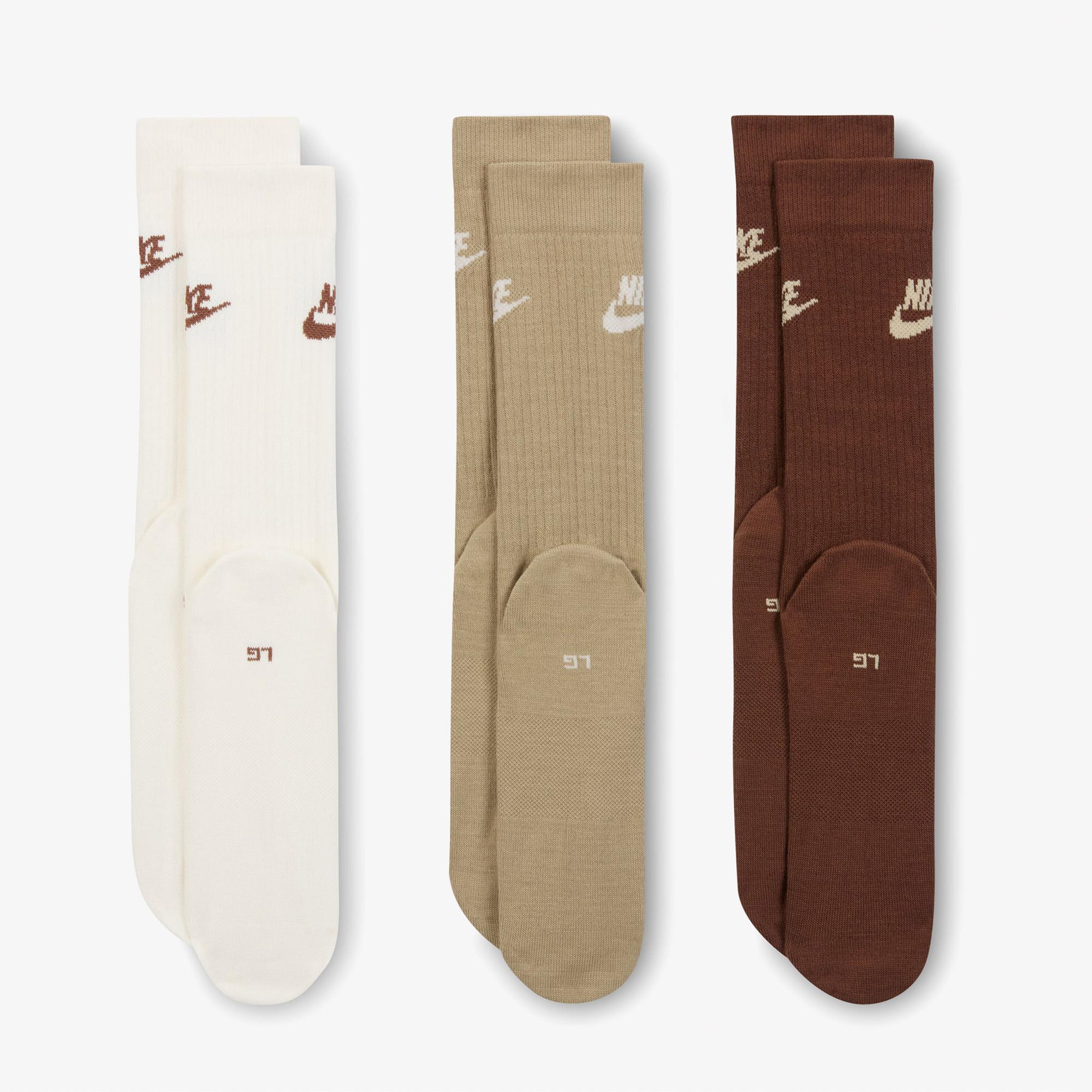 Nike Sportswear Everyday Essential 3' lü Unisex Renkli Çorap