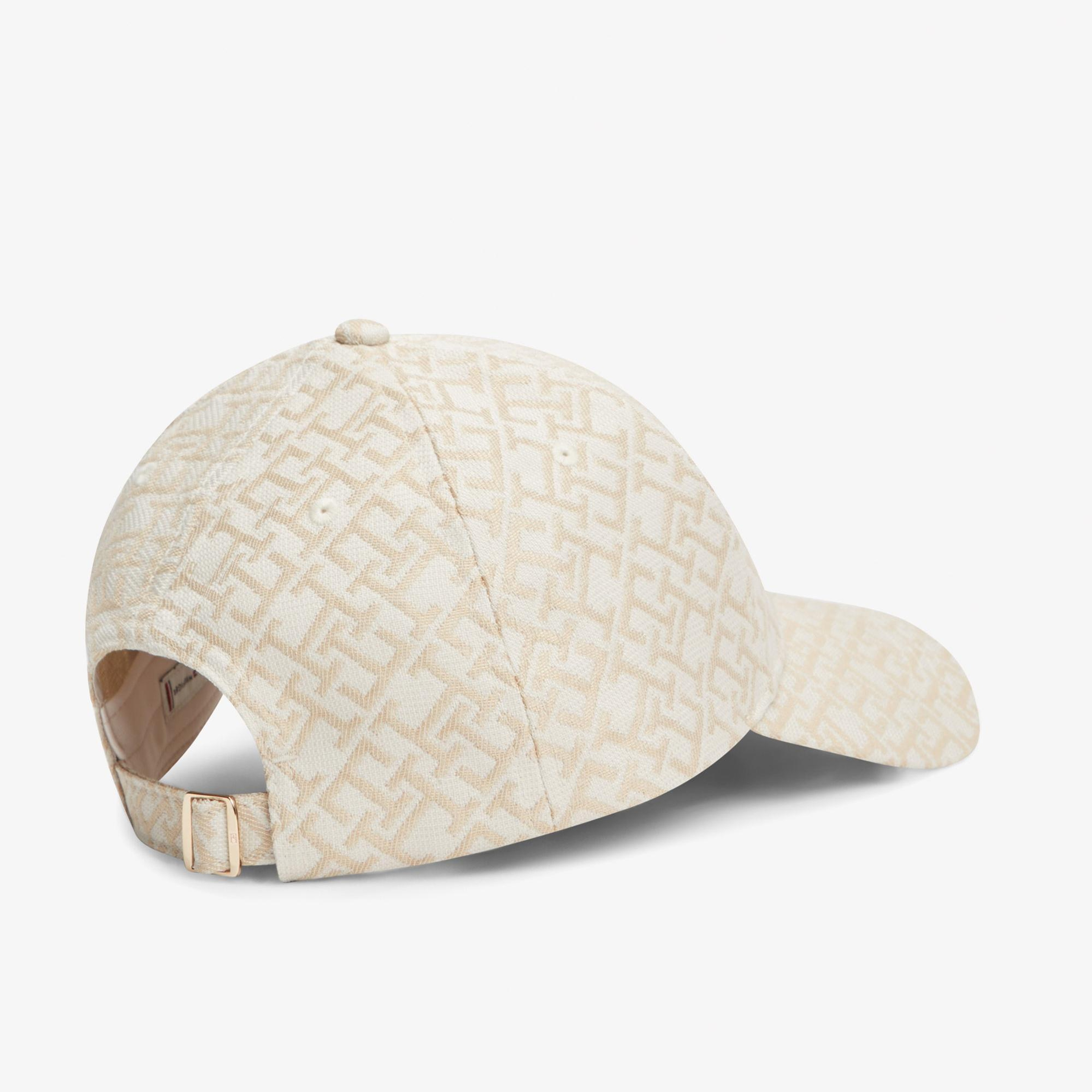 Tommy Hilfiger Monogram Kadın Bej Şapka