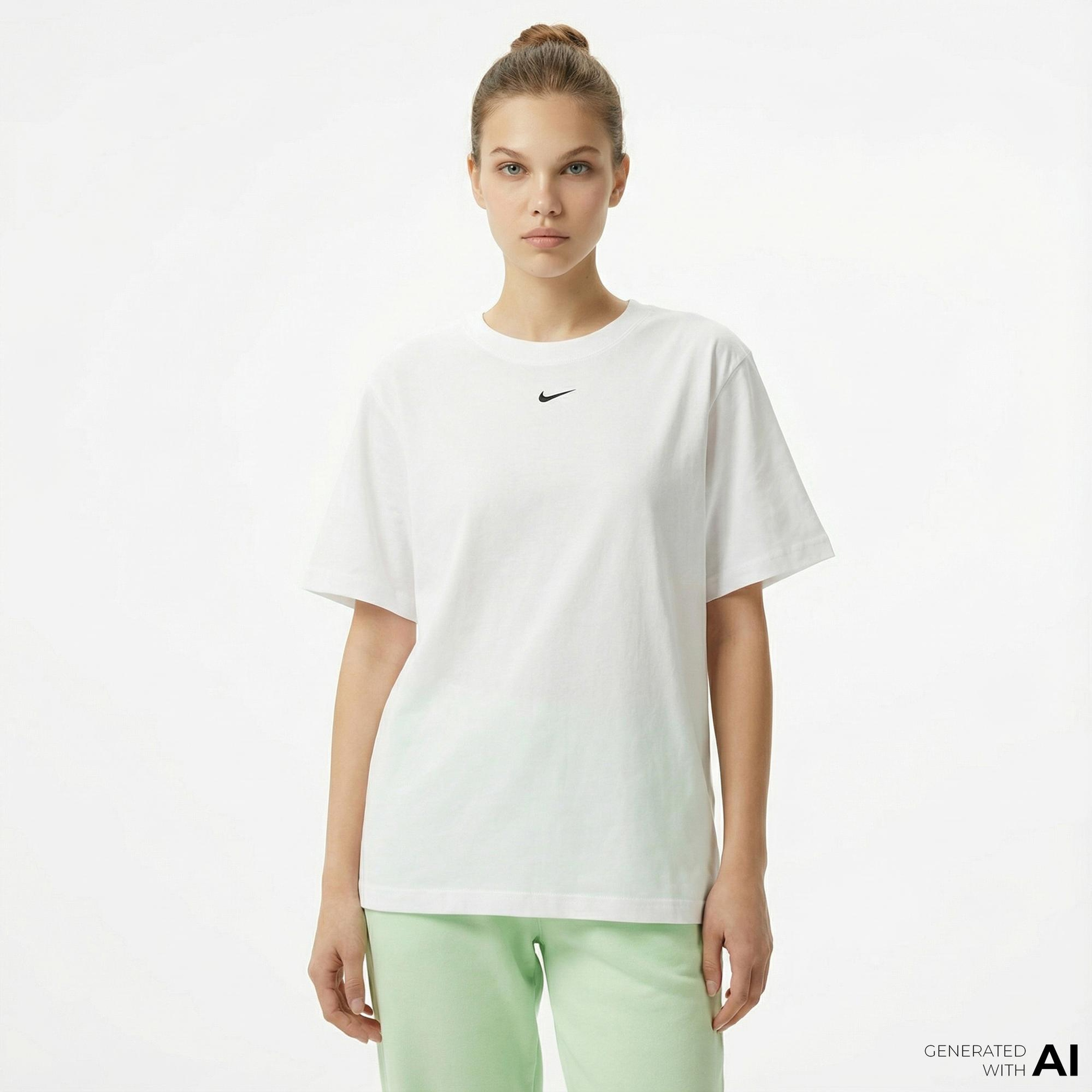 Nike Sportswear Essential Kadın Beyaz T-Shirt