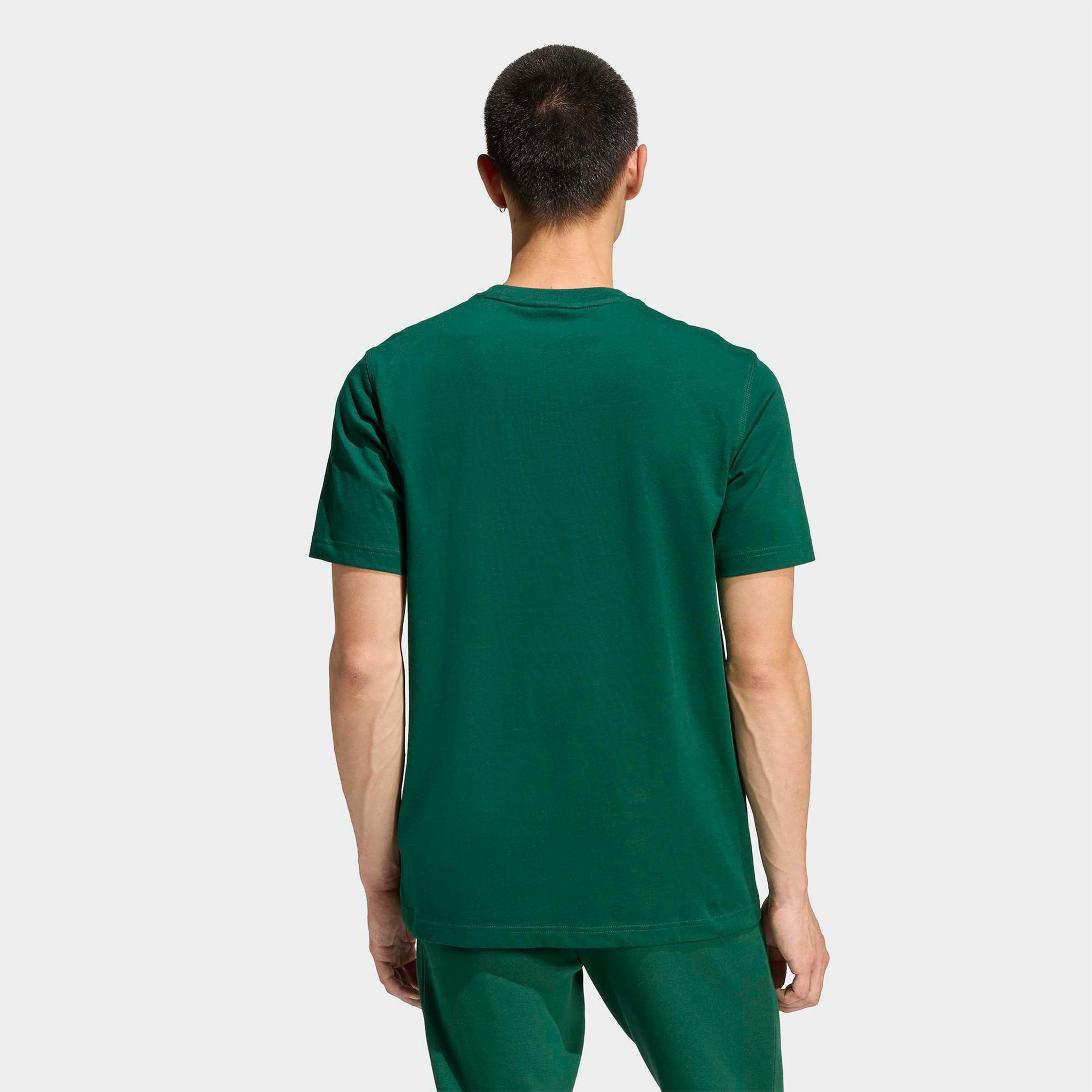 adidas Trefoil Essentials Erkek Yeşil T-Shirt