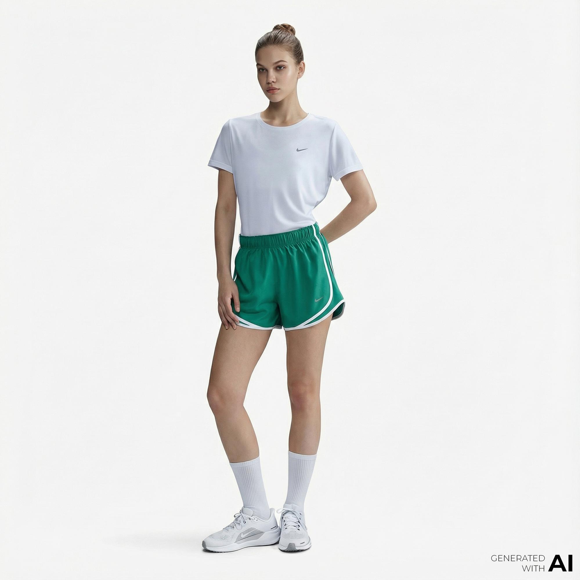 Nike Tempo Dri-Fit Kadın Beyaz T-Shirt