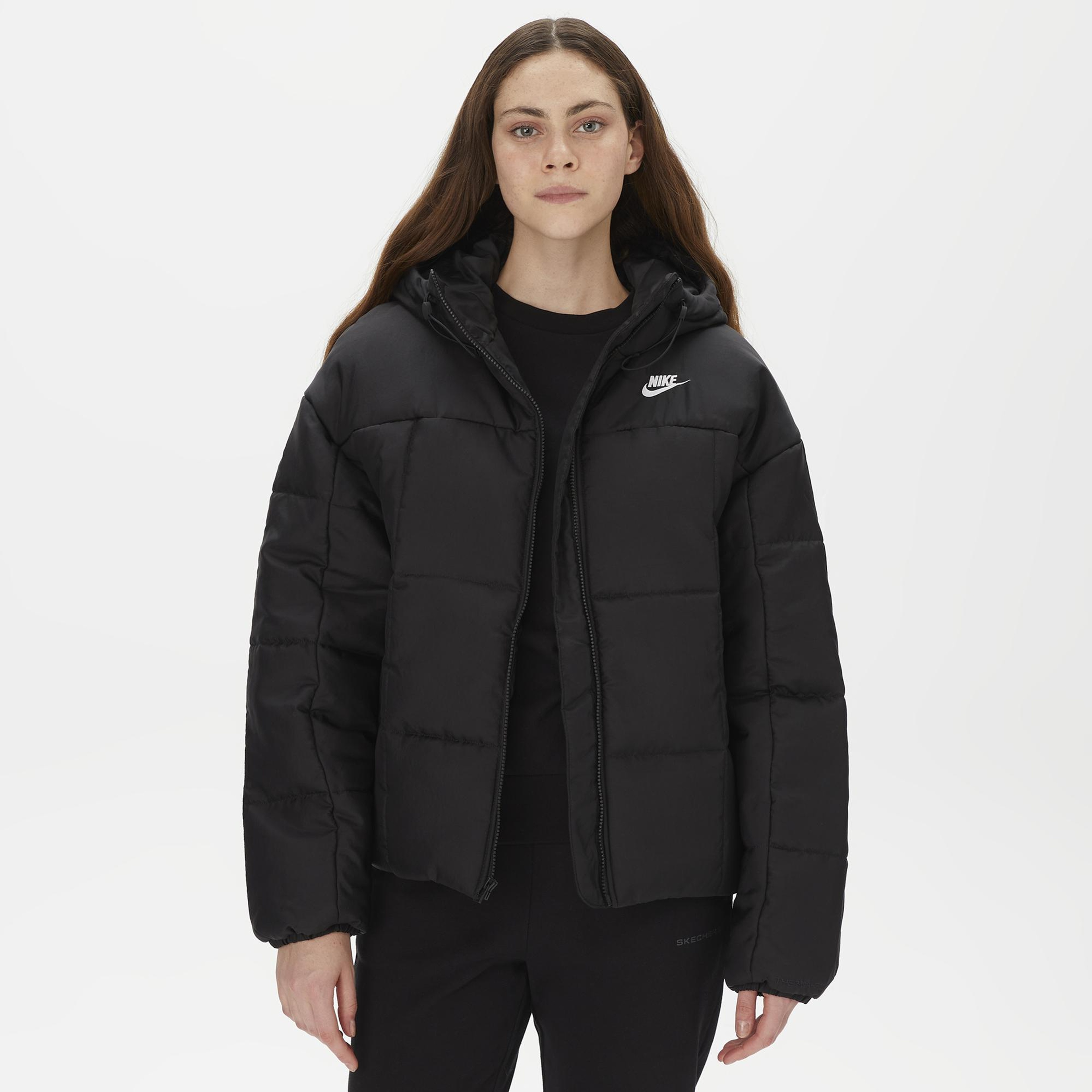 Nike Sportswear Essentials Therma Fit Classic Puffer Kadın Siyah Mont