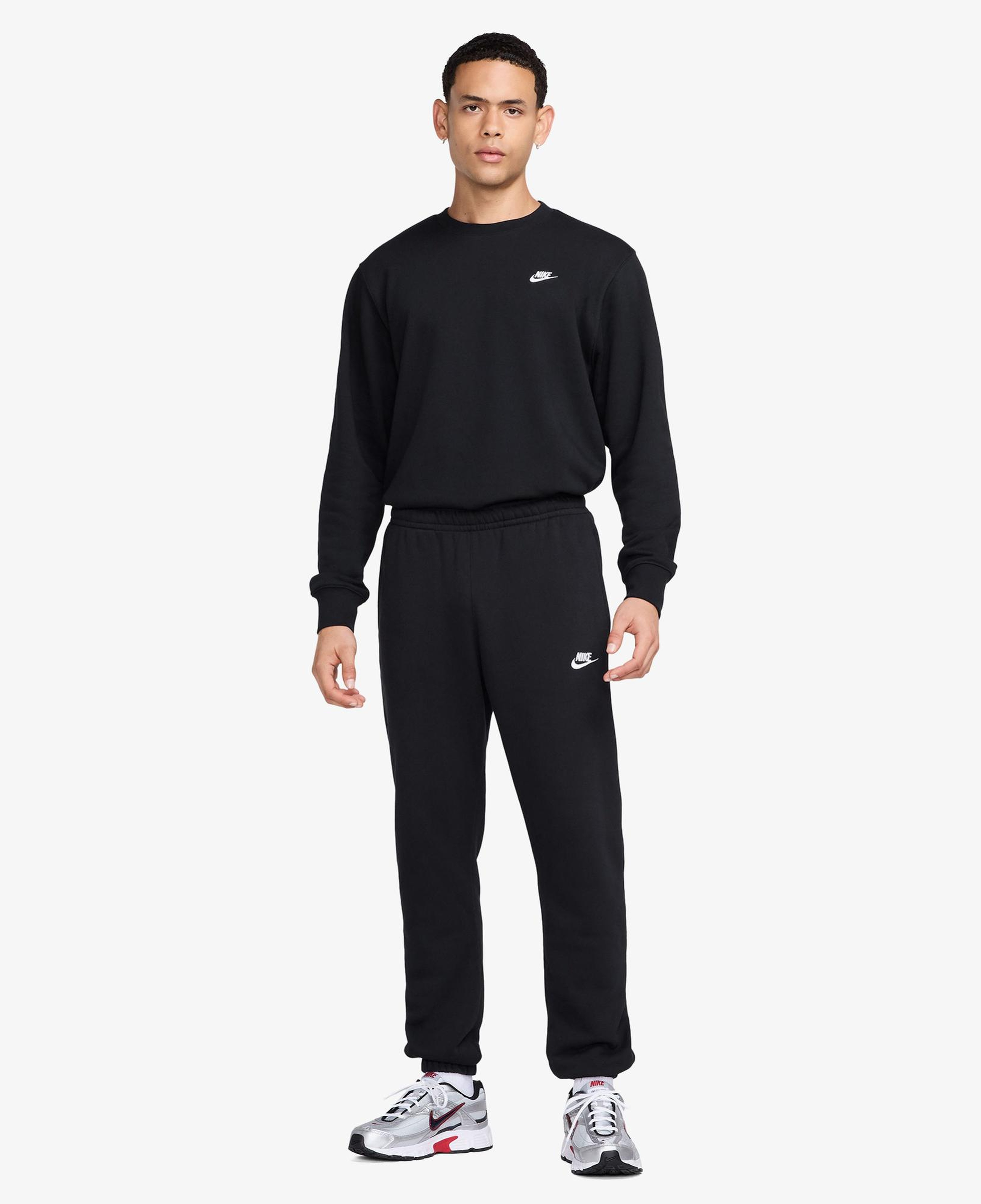 Nike Club Crew Erkek Siyah Sweatshirt
