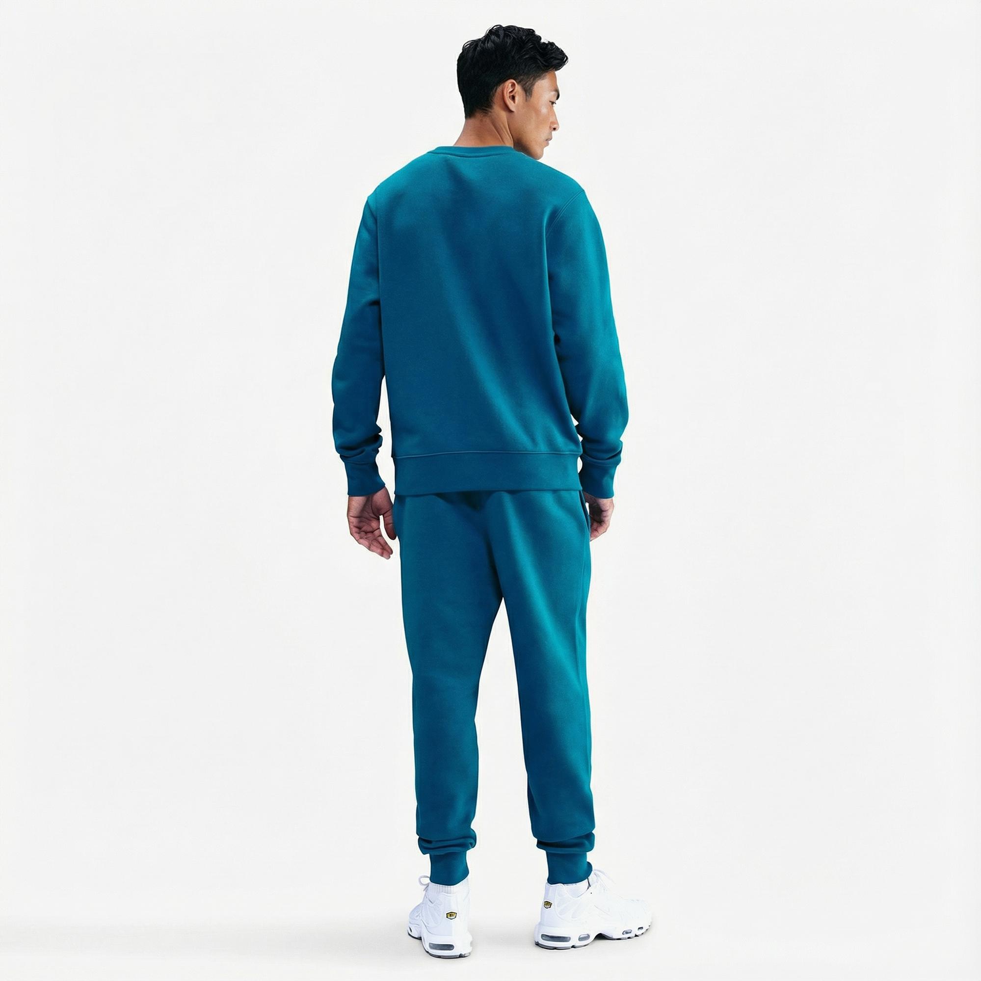 Nike Club Fleece Crew Erkek Yeşil Sweatshirt