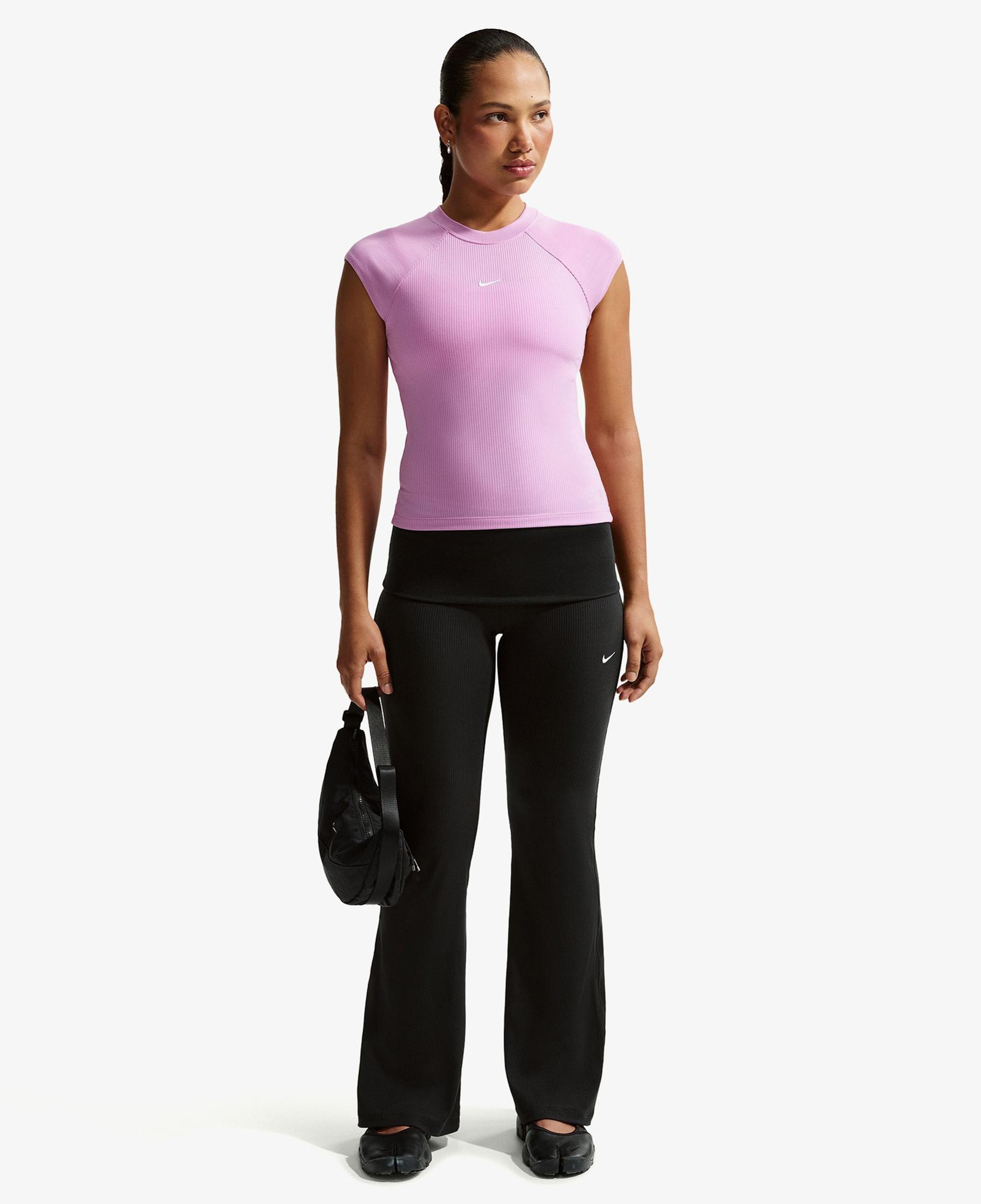 Nike Sportswear Chill Knit Kadın Siyah Tayt