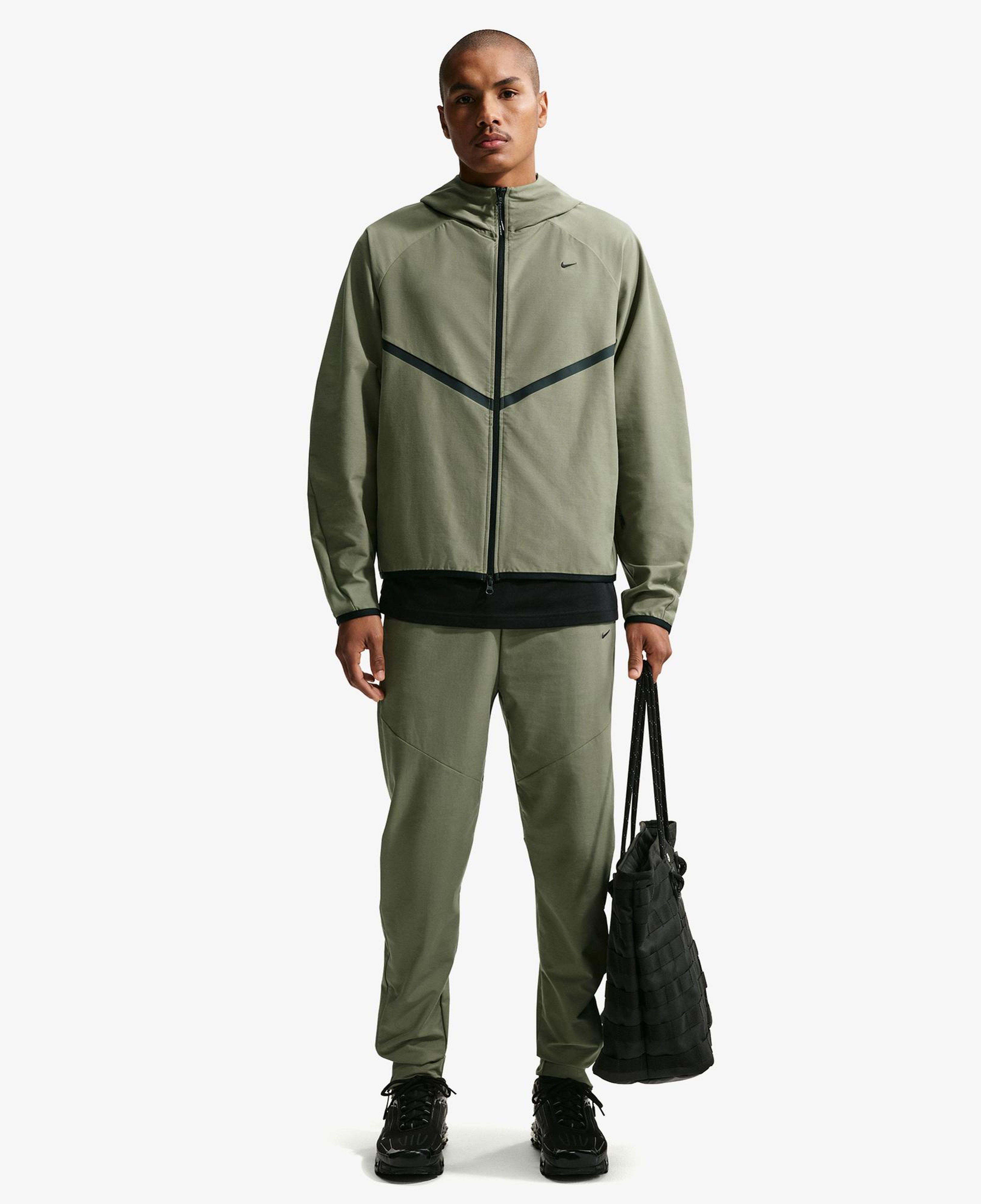 Nike Tech Shori Knit Erkek Yeşil Ceket