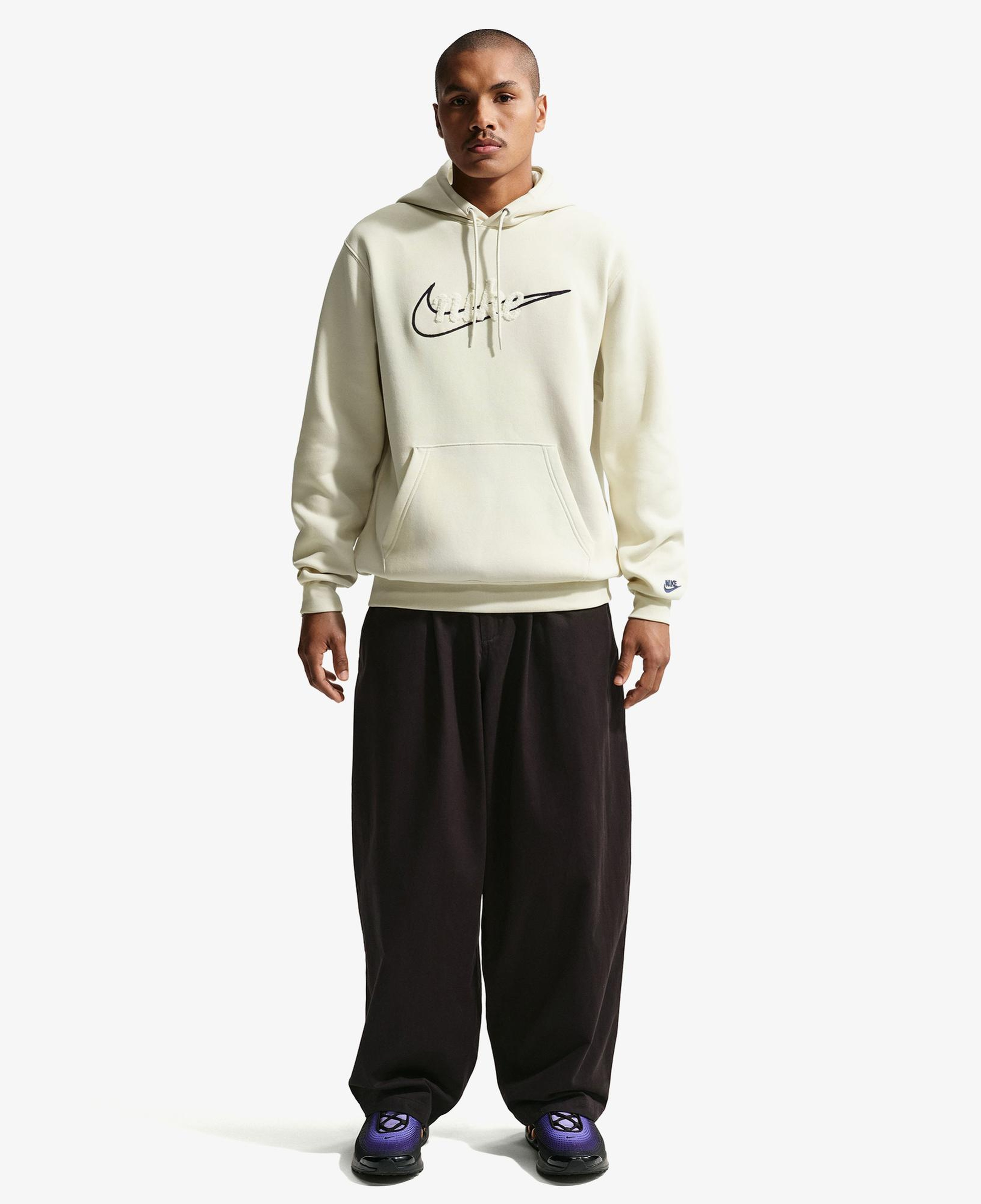 Nike Sportswear Club Erkek Krem Rengi Hoodie