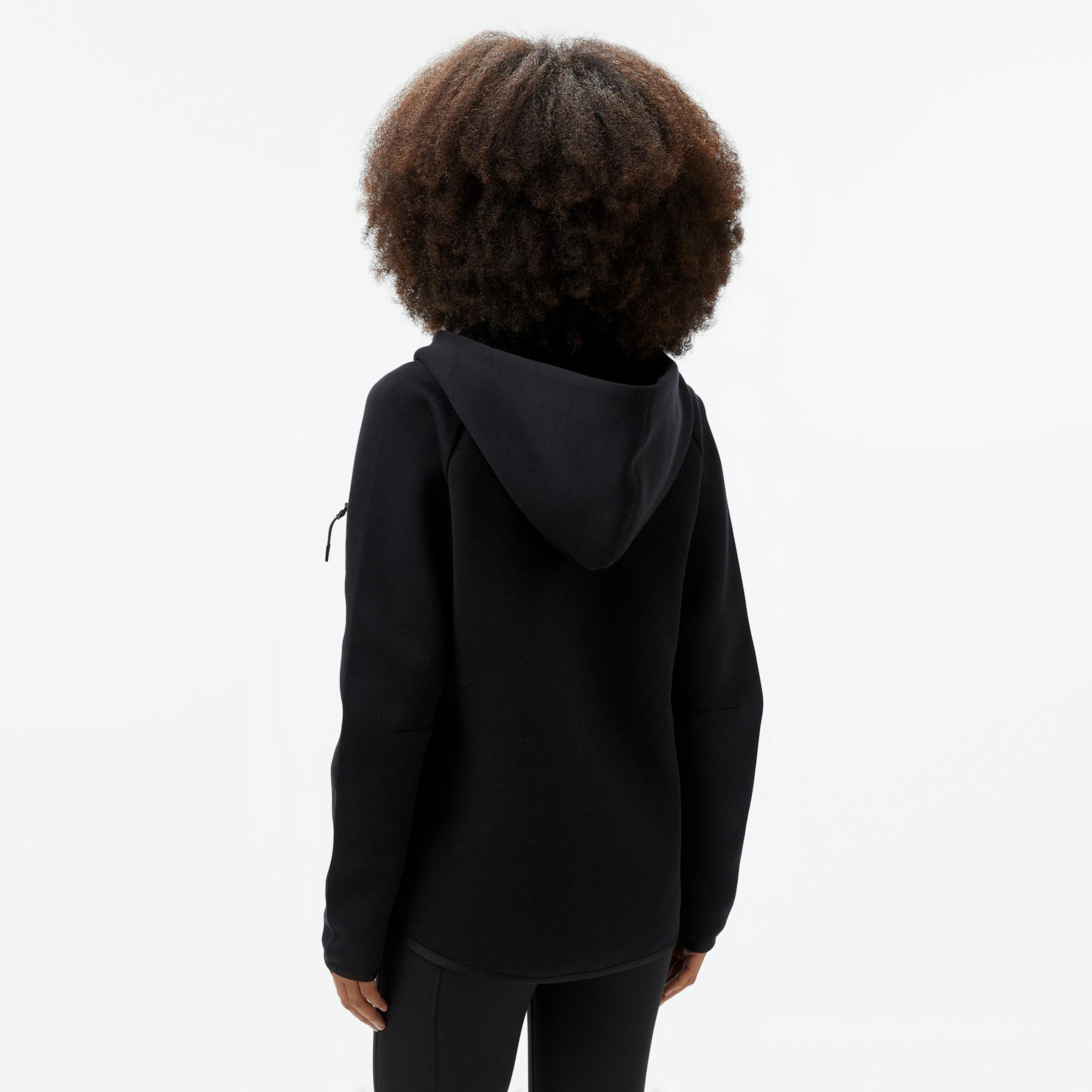 Nike Sportswear Tech Fleece Windrunner Kadın Siyah Eşofman Üstü