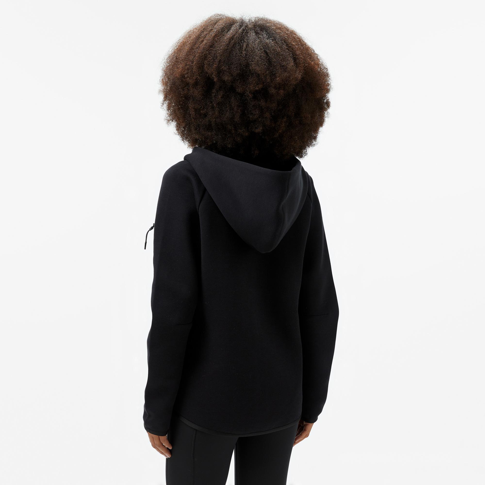 Nike Sportswear Tech Fleece Windrunner Kadın Siyah Eşofman Üstü