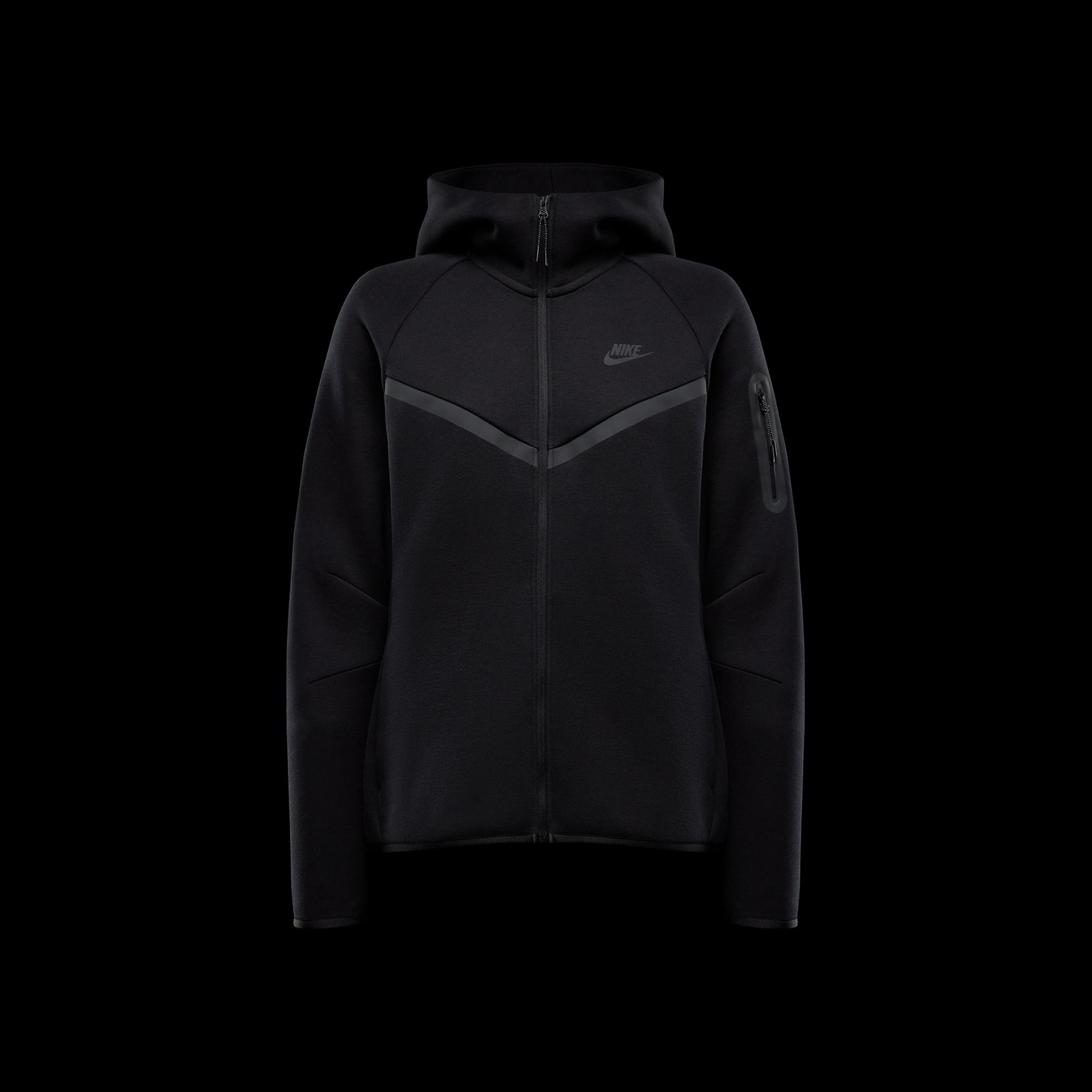 Nike Sportswear Tech Fleece Windrunner Kadın Siyah Eşofman Üstü