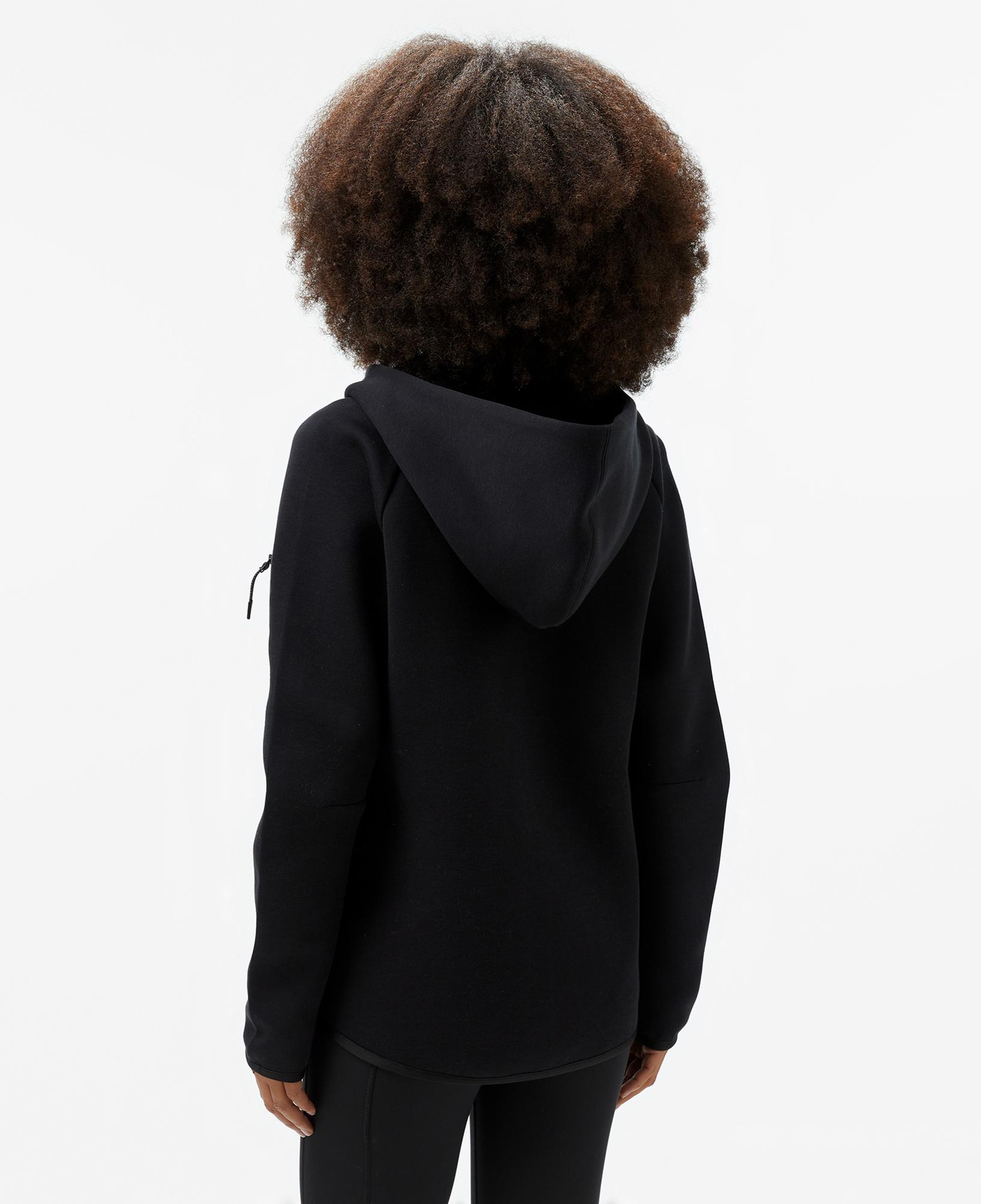 Nike Sportswear Tech Fleece Windrunner Kadın Siyah Eşofman Üstü